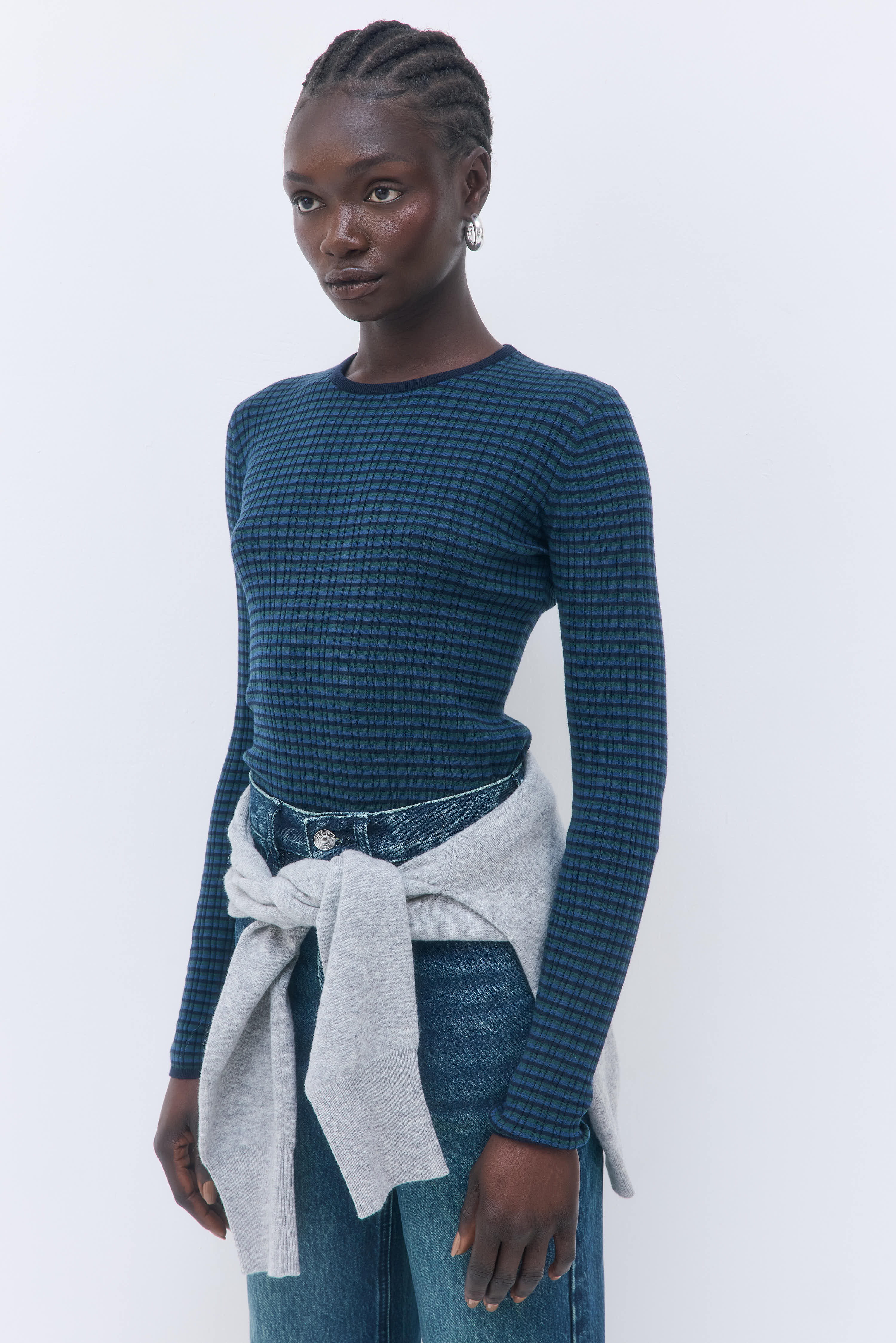 Long Sleeved Ribbed Knit - Image 4