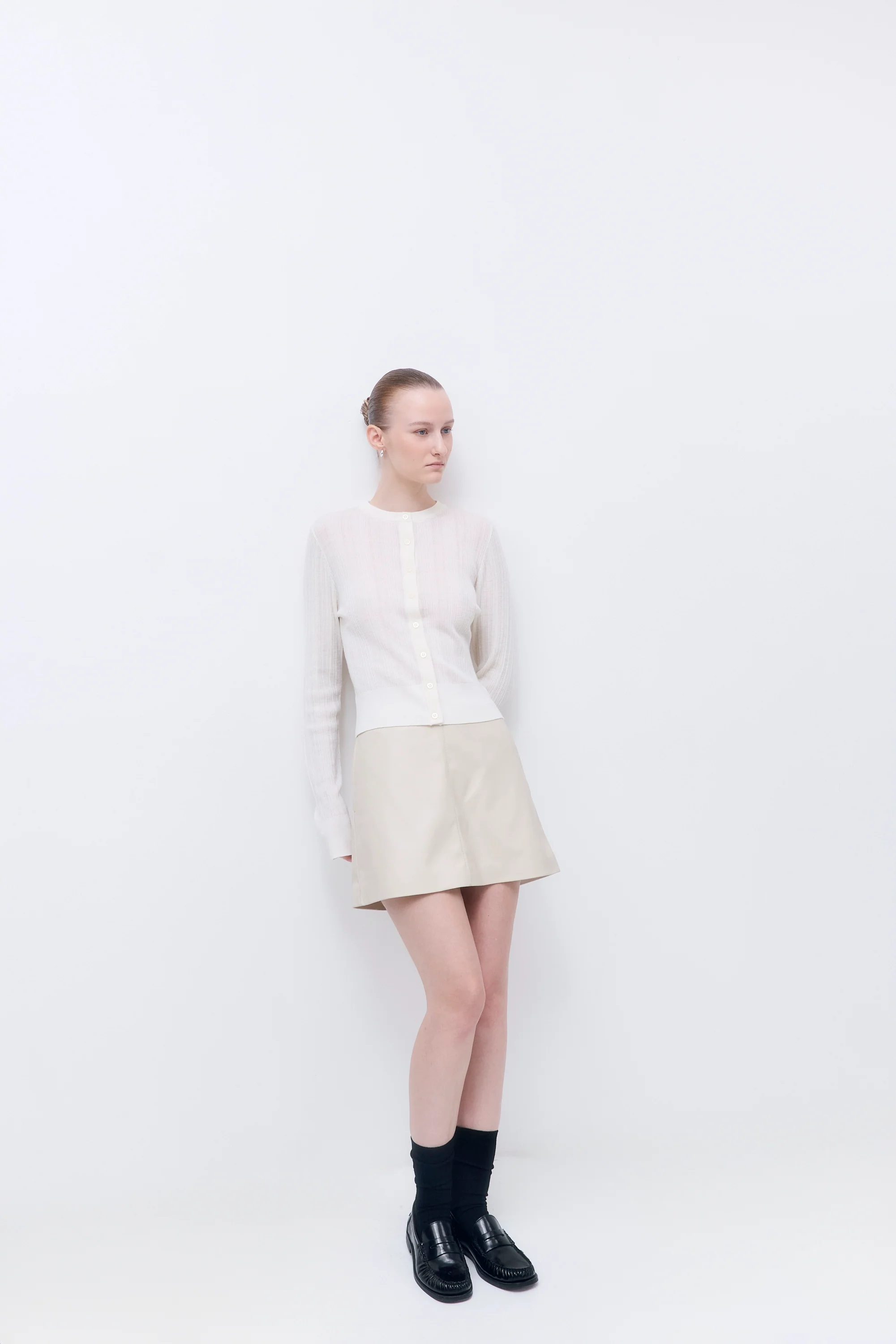 Merino Wool Loose Cardigan - Image 3