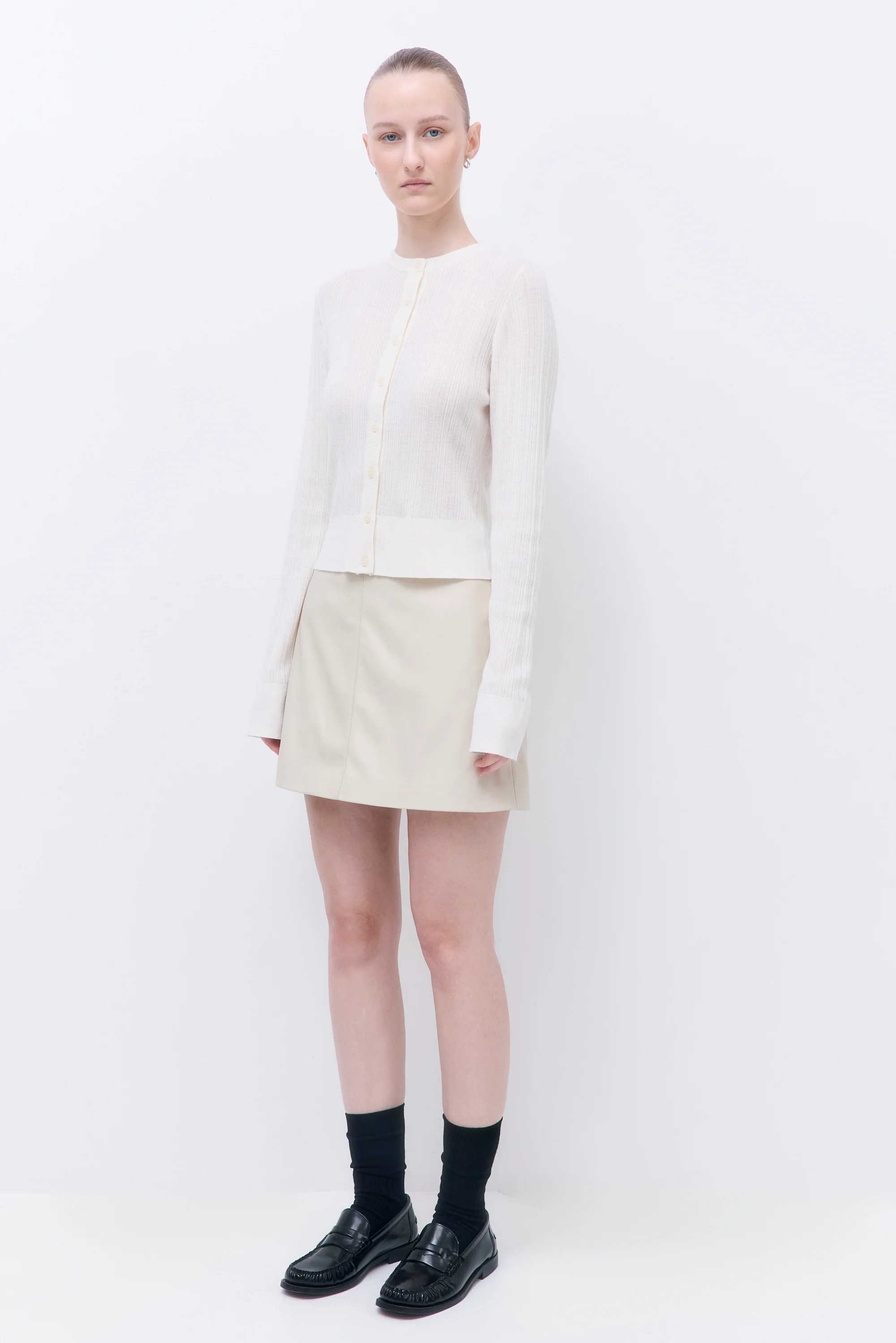 Merino Wool Loose Cardigan - Image 4