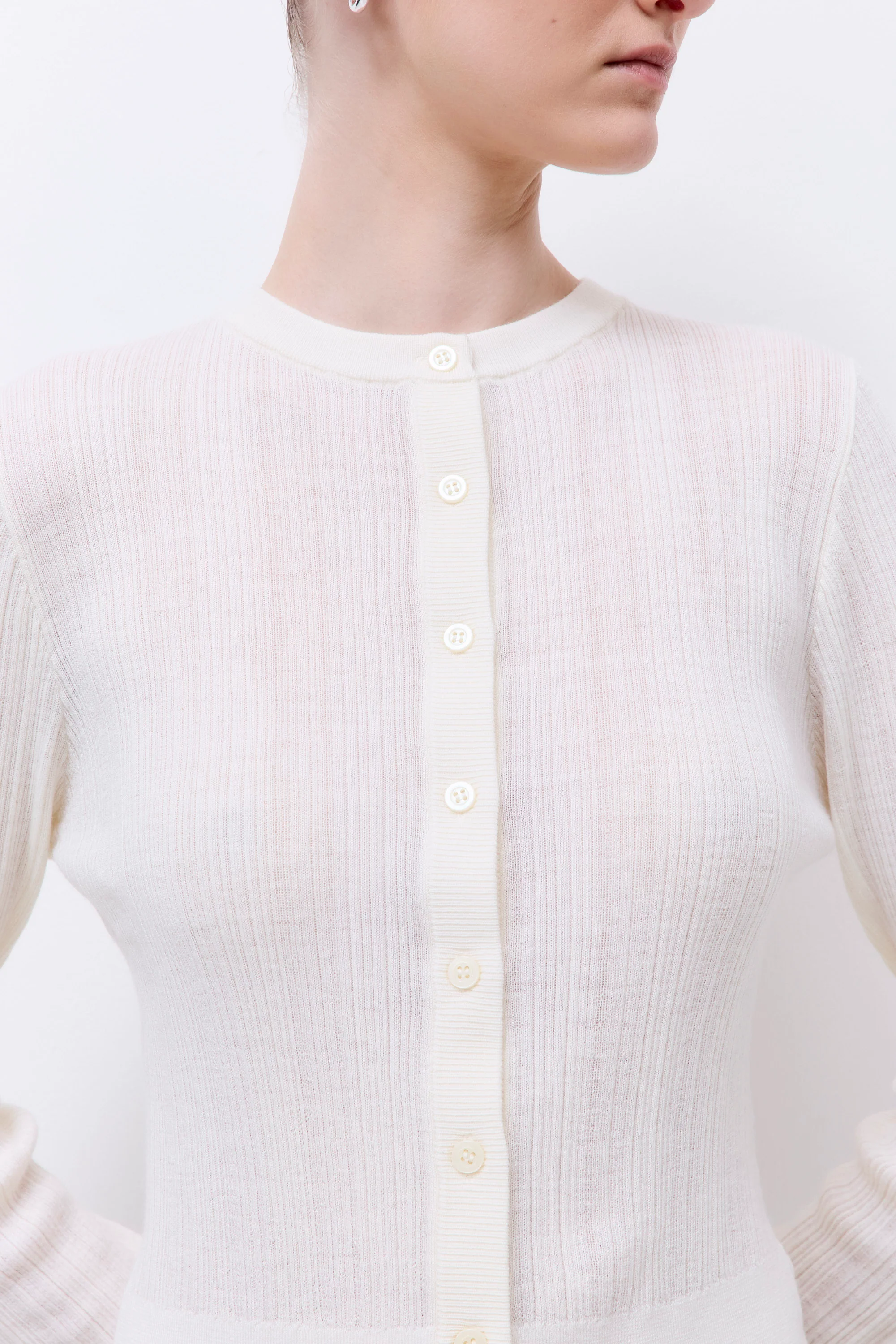Merino Wool Loose Cardigan - Image 7