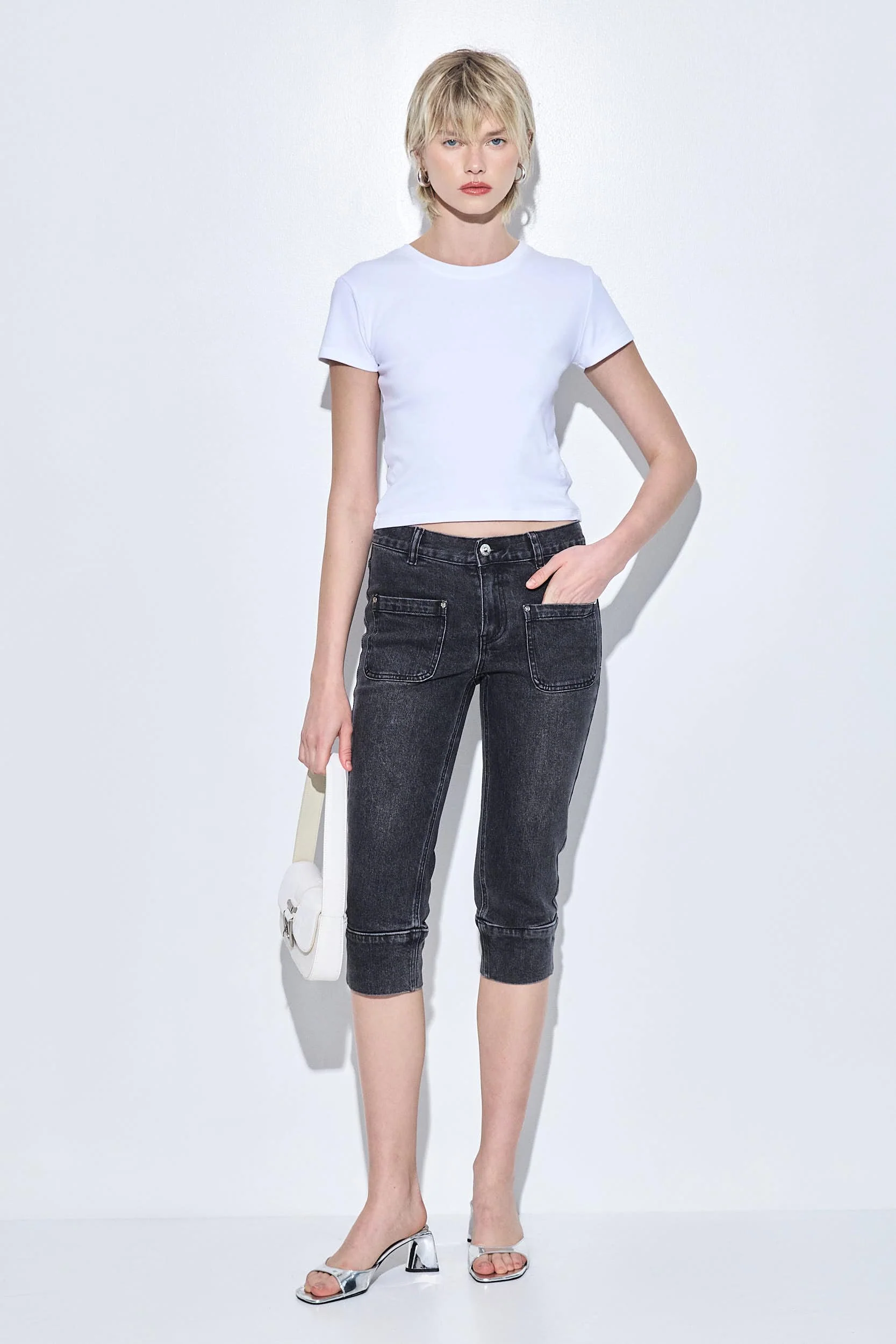 Mid Rise Capri Denim - Image 6