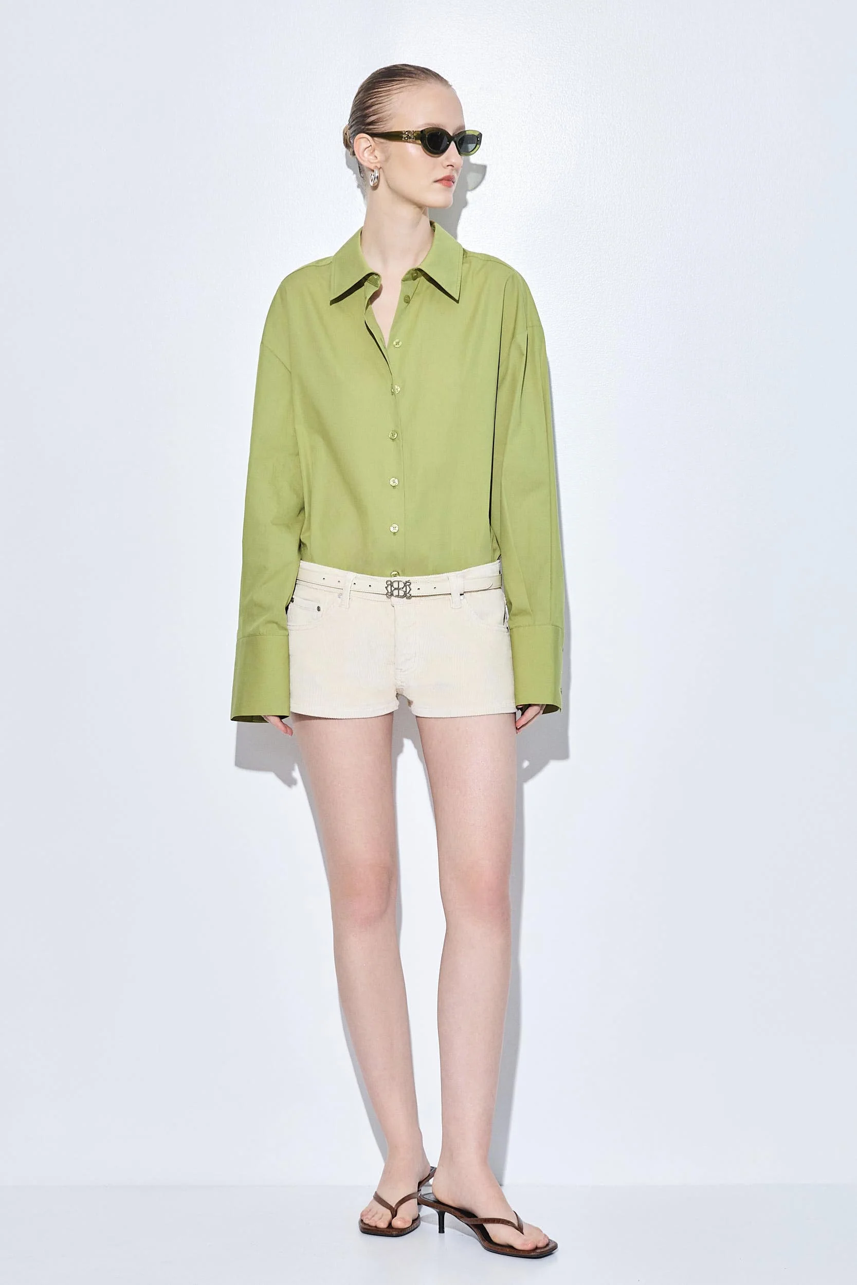 Low Rise Micro Mini Corduroy Shorts