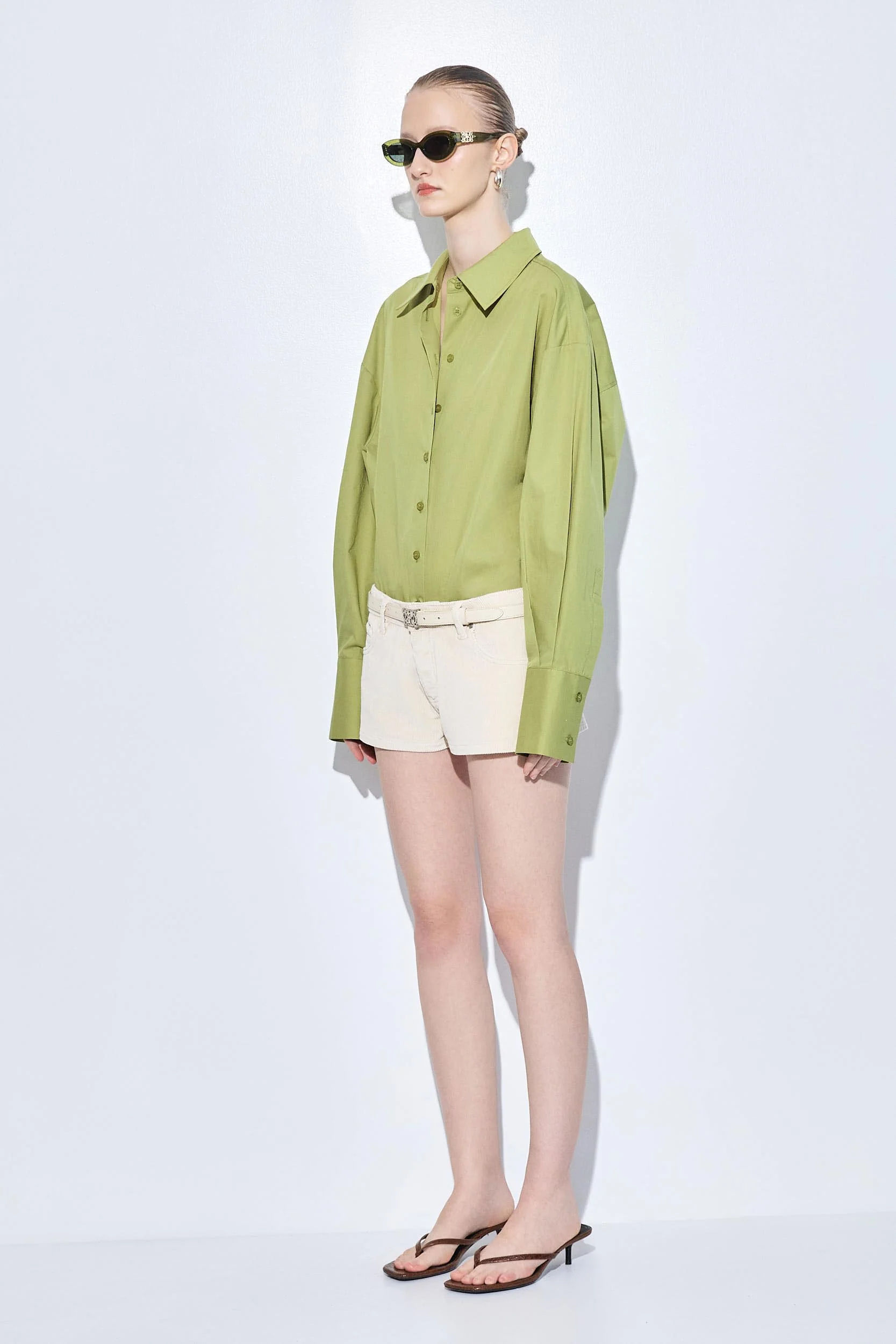 Low Rise Micro Mini Corduroy Shorts - Image 4