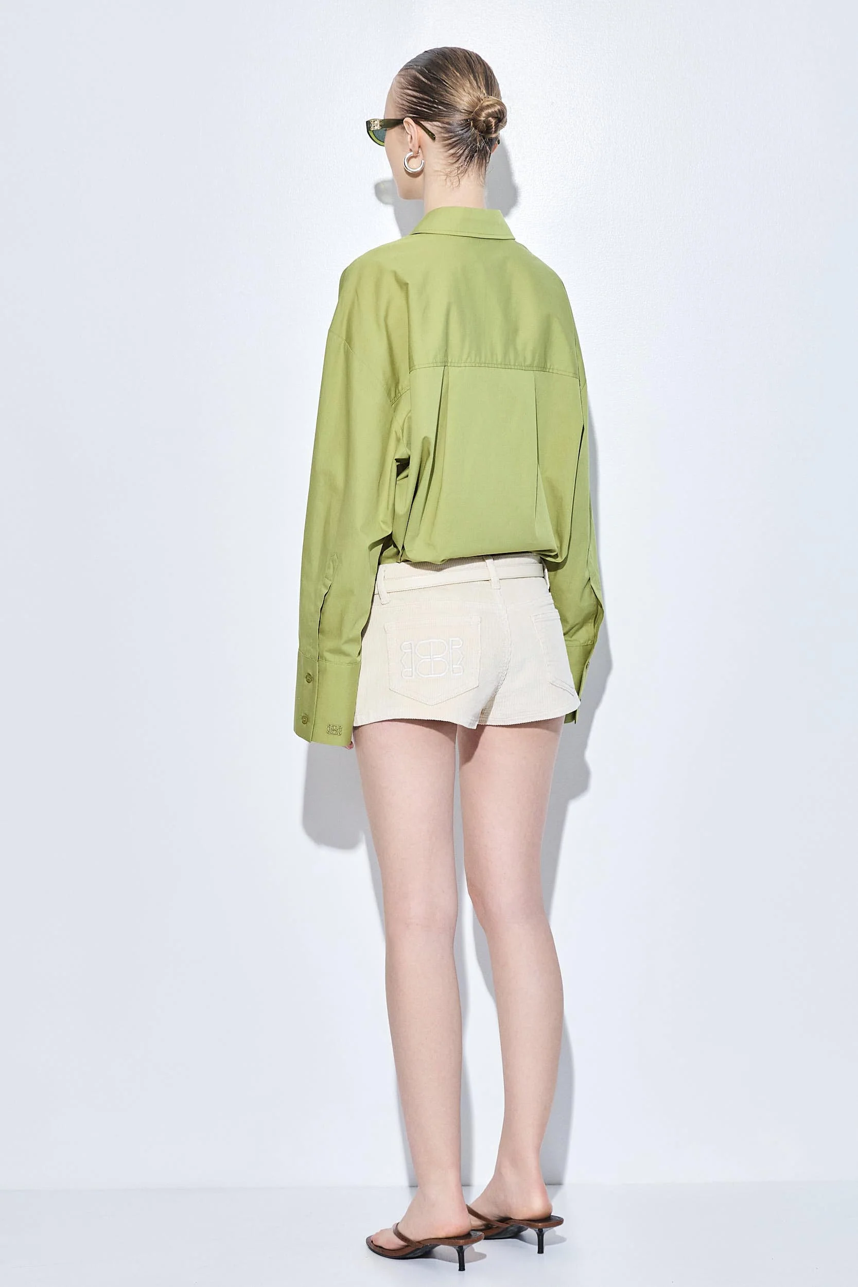 Low Rise Micro Mini Corduroy Shorts - Image 5