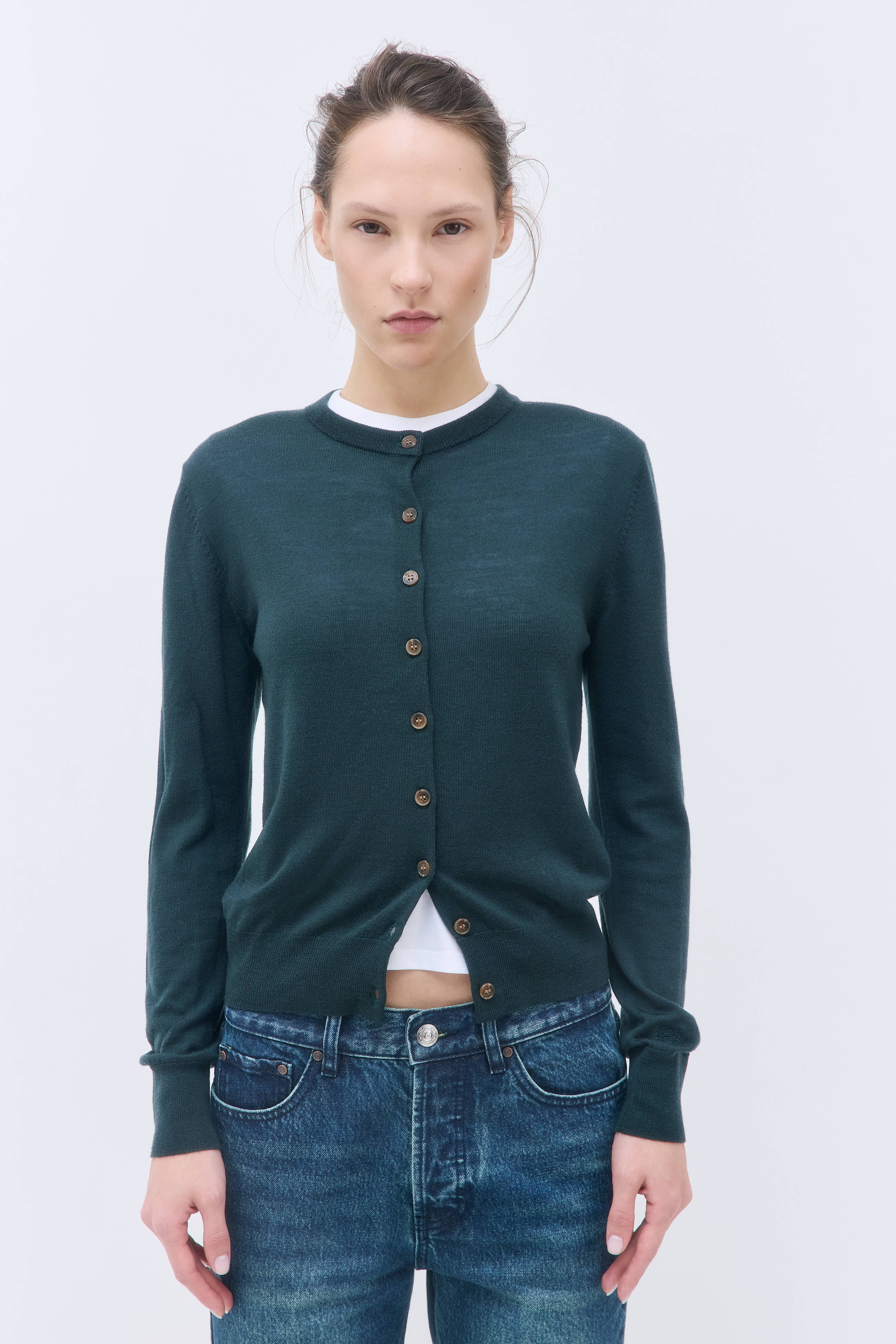 Merino Wool Cardigan - Image 2