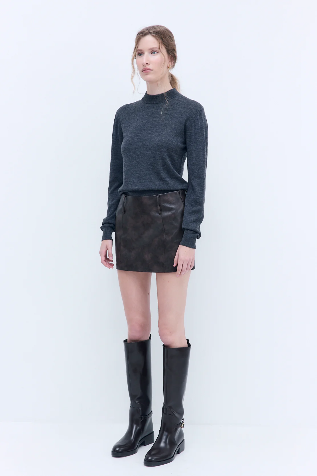 Merino Wool Crew Neck Sweater - Image 4