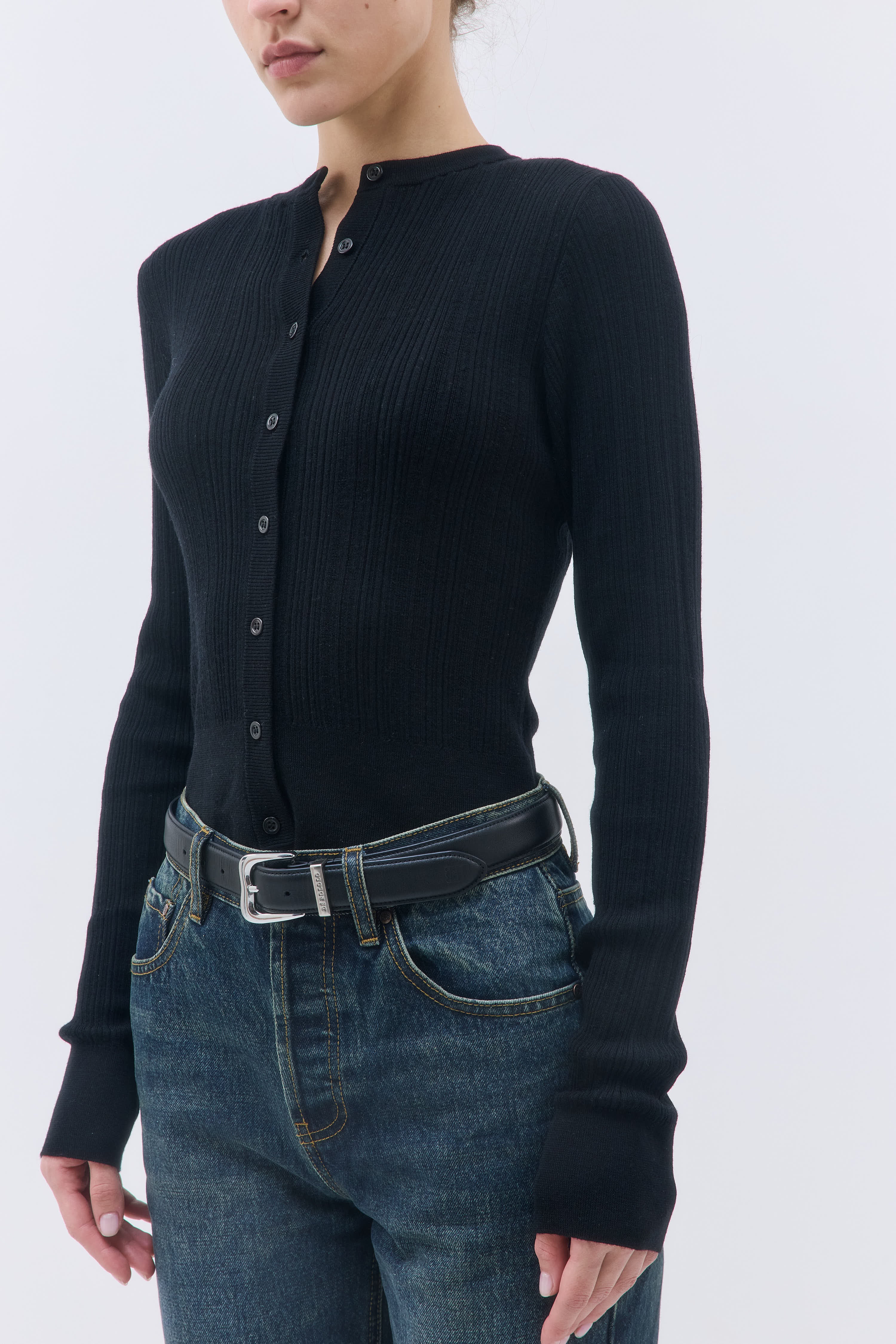Merino Wool Loose Cardigan - Image 4