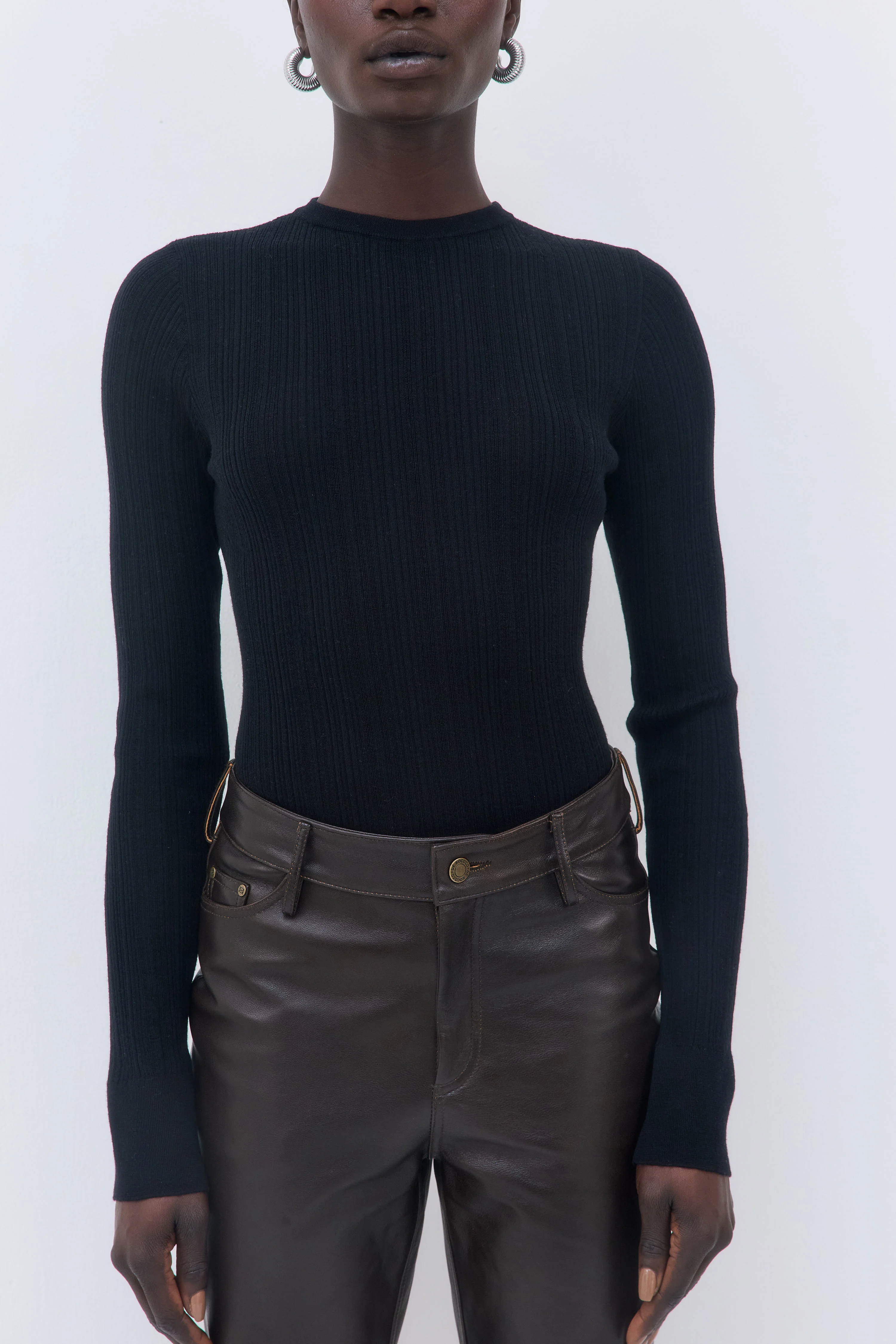 Merino Wool Loose Crewneck - Image 6
