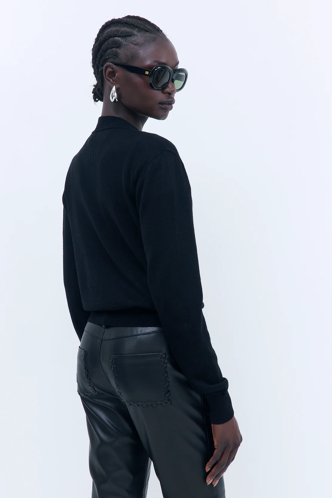 Merino Wool V Neck Sweater - Image 5