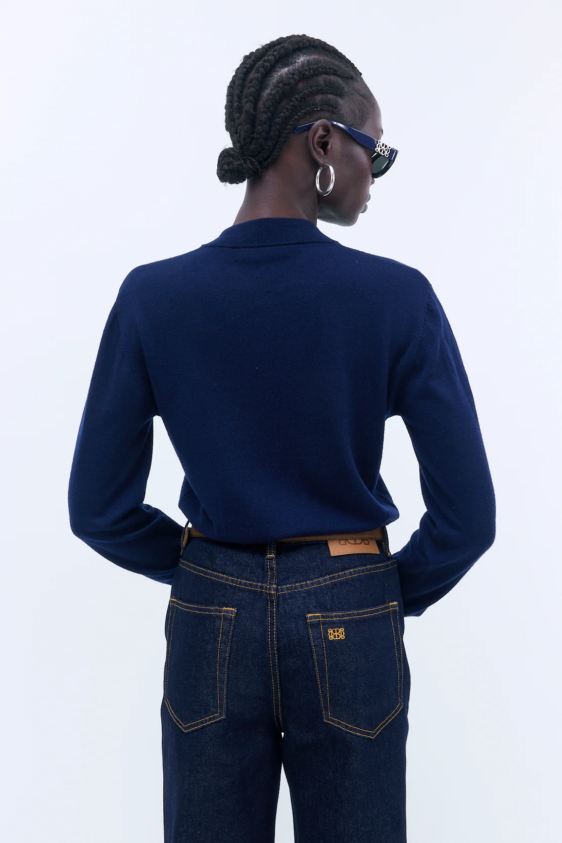 Merino Wool V Neck Sweater - Image 5