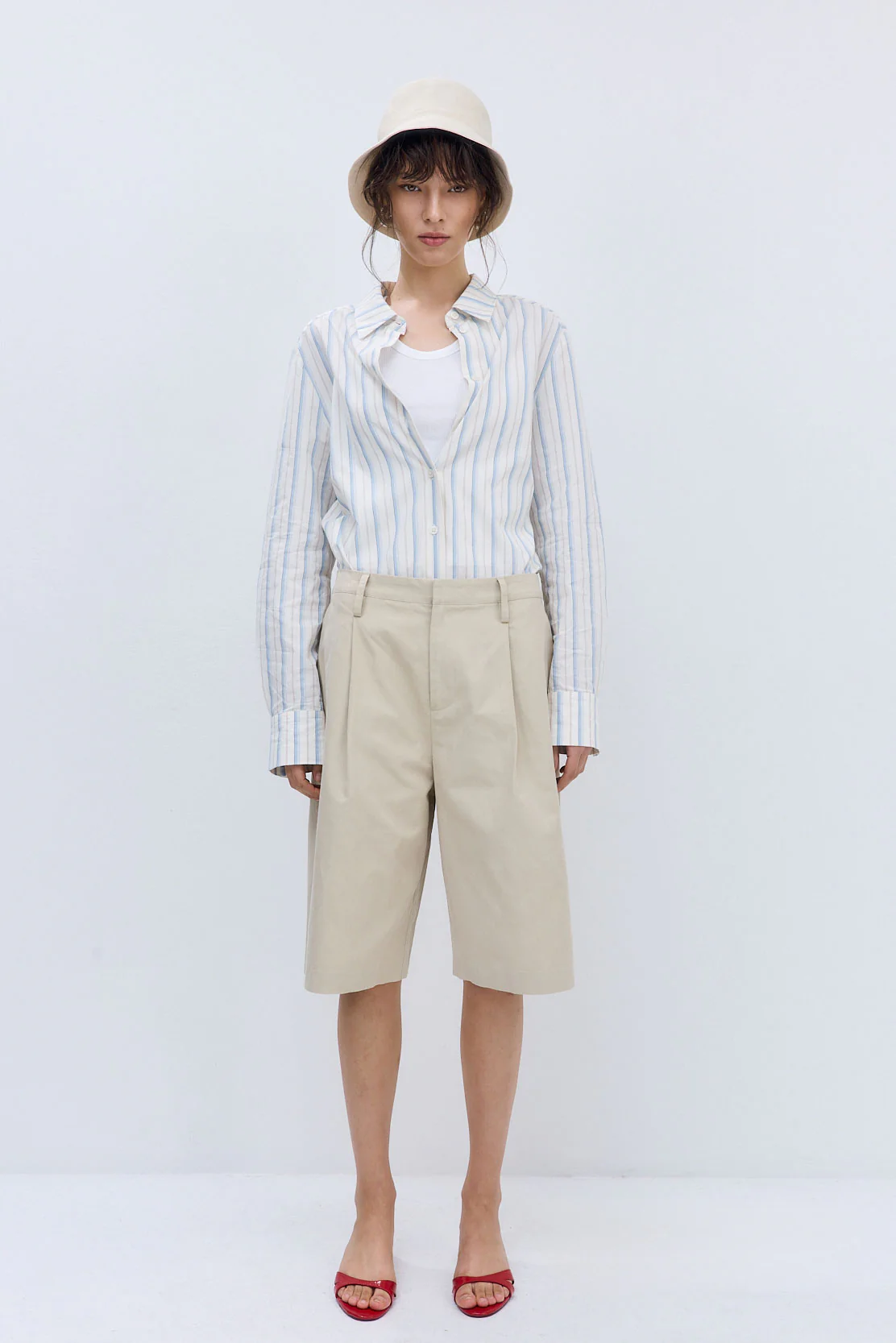 Mid Rise Bermuda Shorts