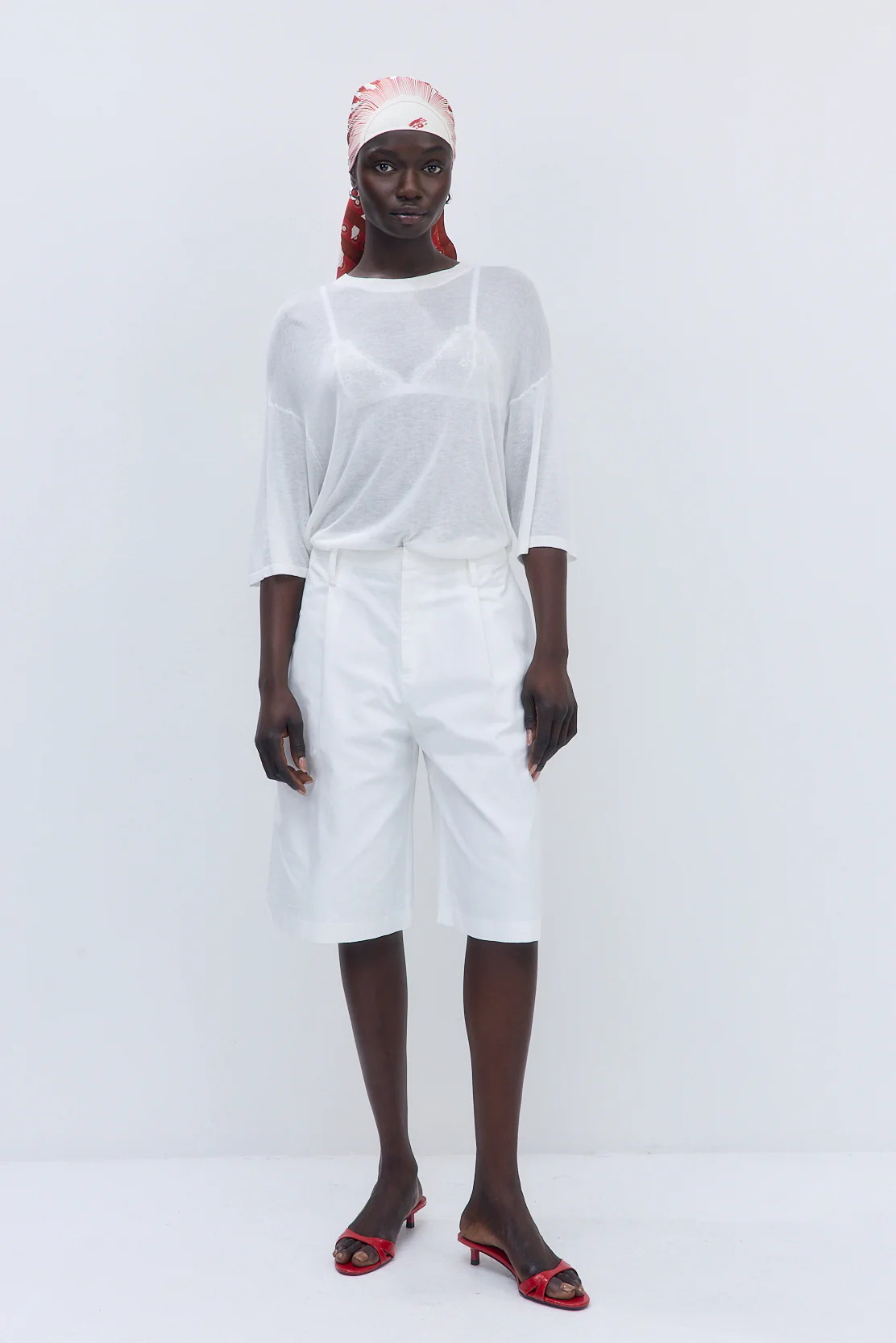 Mid Rise Bermuda Shorts