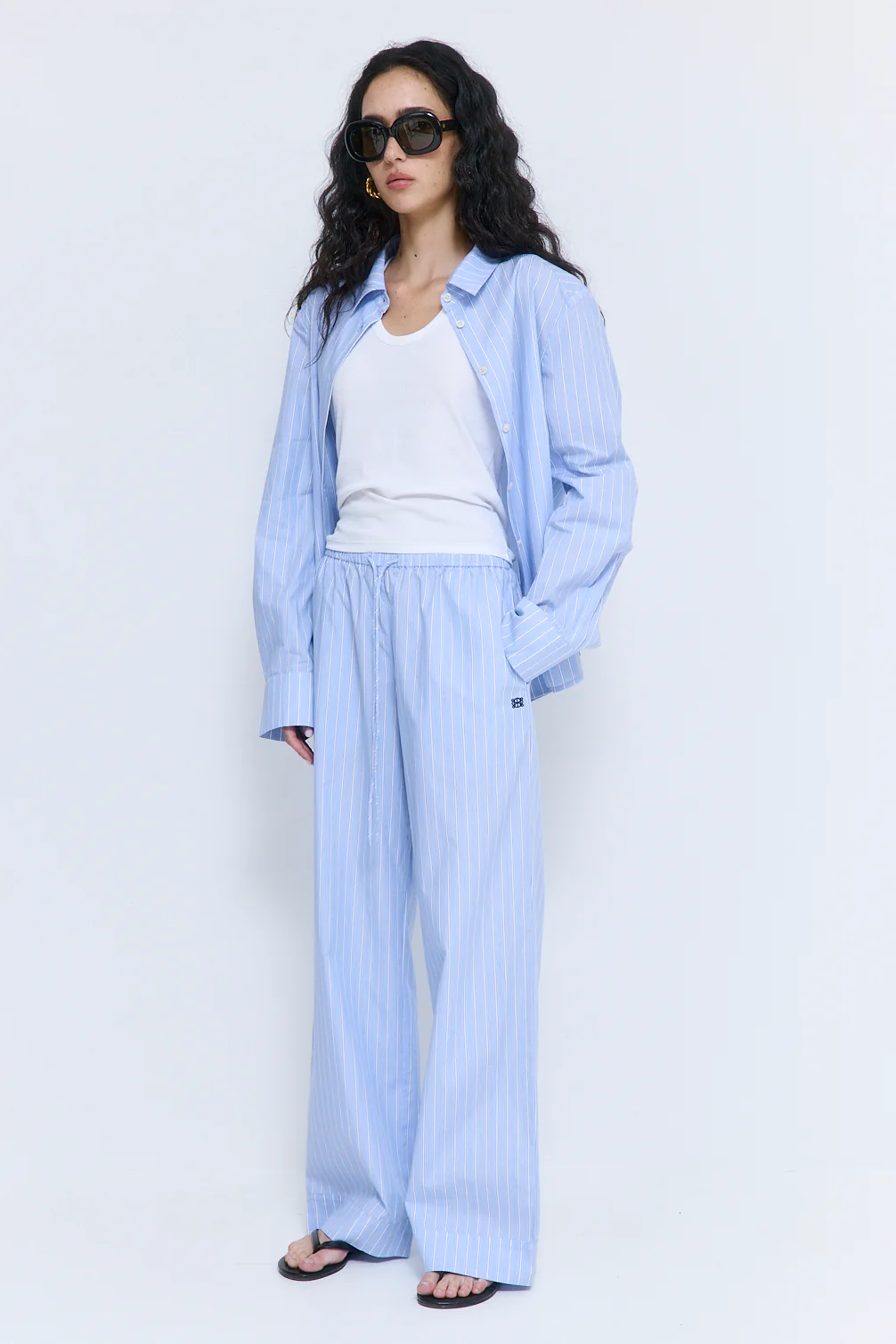 Mid Rise Poplin Pants - Image 4