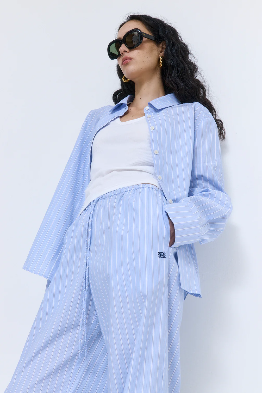 Mid Rise Poplin Pants - Image 7