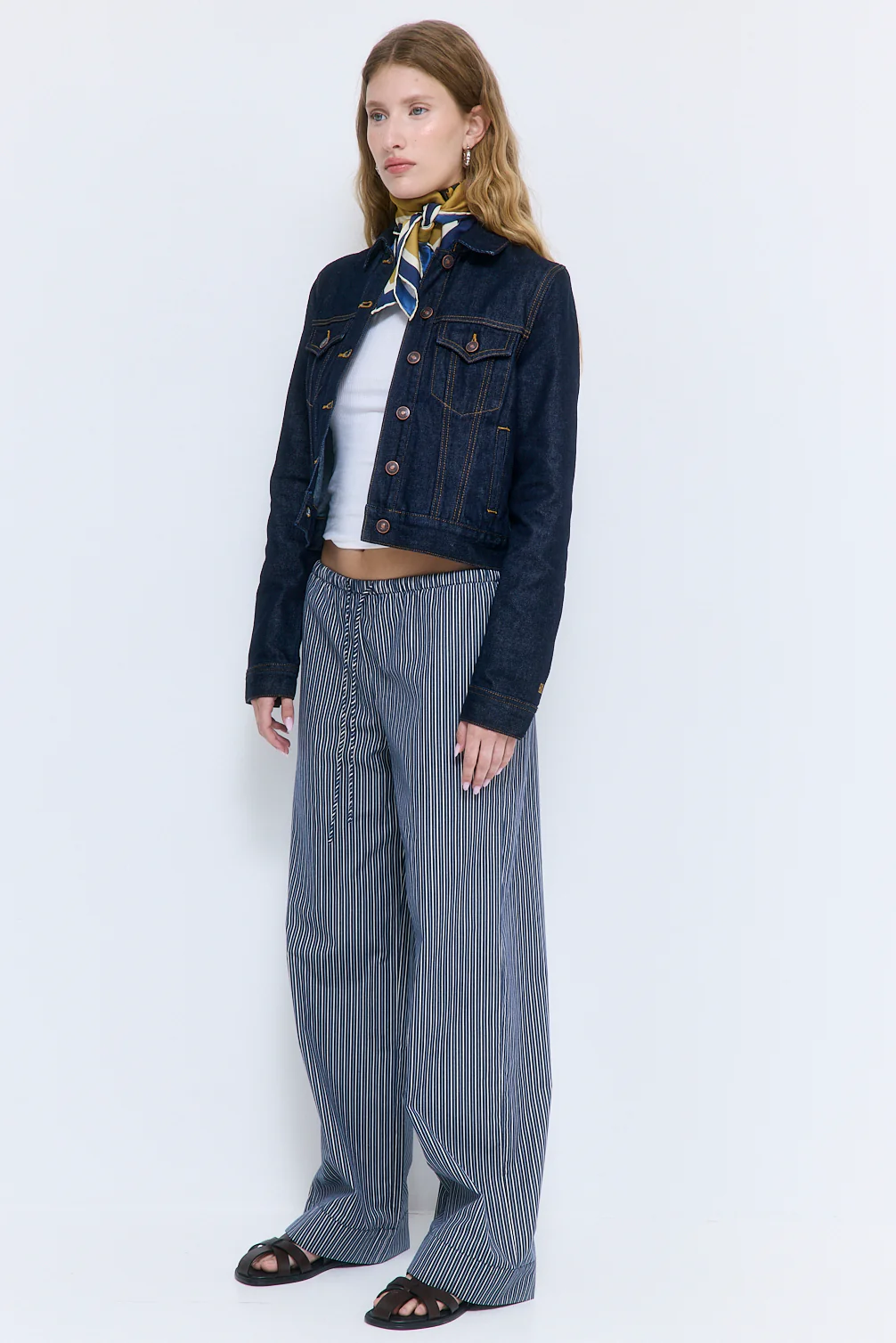 Mid Rise Poplin Pants - Image 4