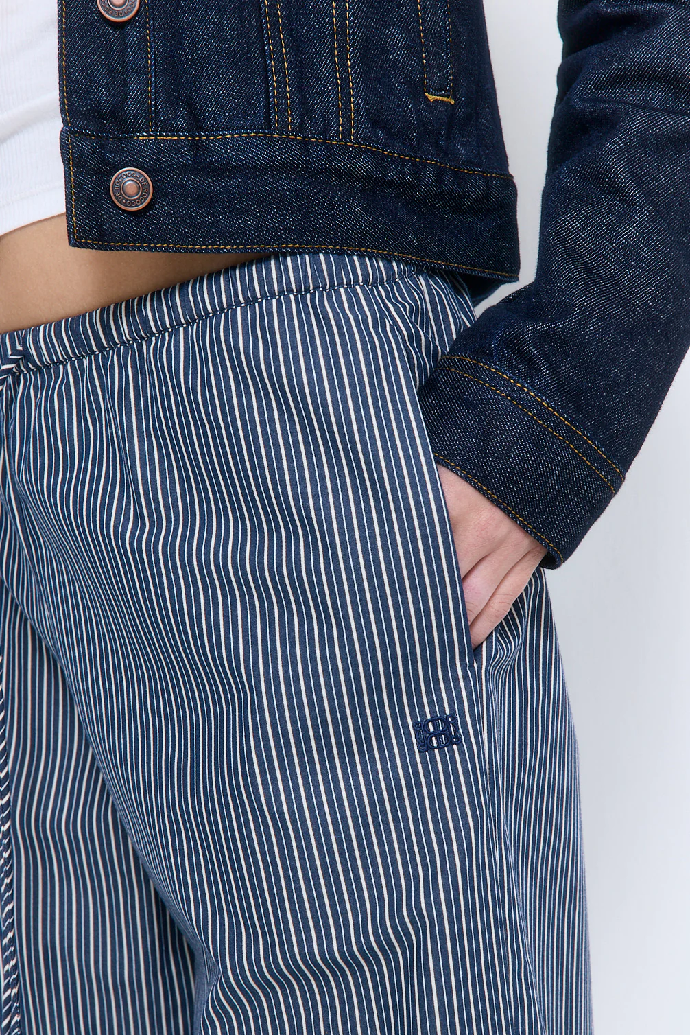 Mid Rise Poplin Pants - Image 6