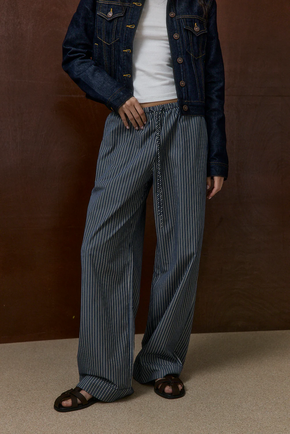 Mid Rise Poplin Pants - Image 8
