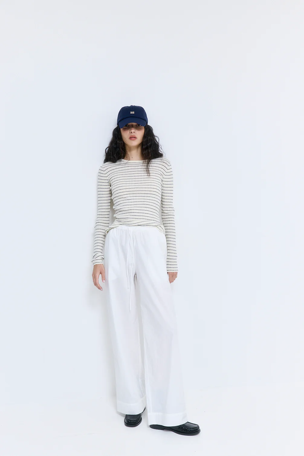 Mid Rise Poplin Pants - Image 3