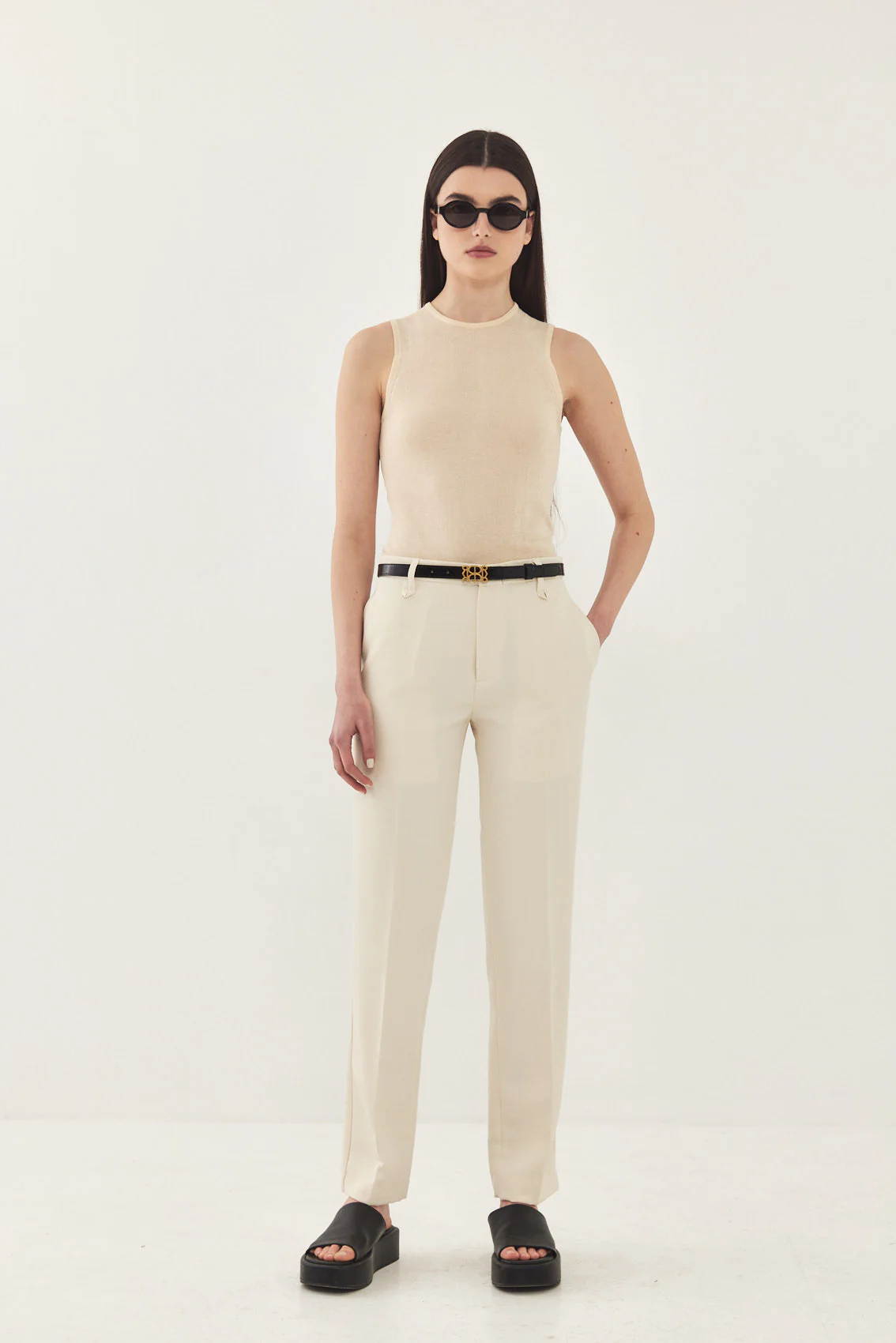 Mid Rise Slim Daddy Pants