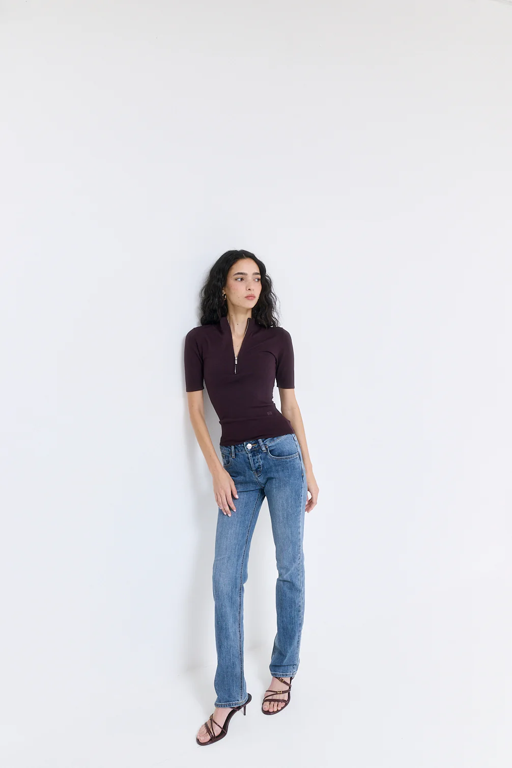 Mid Sleeved Zipper Knit - Image 3