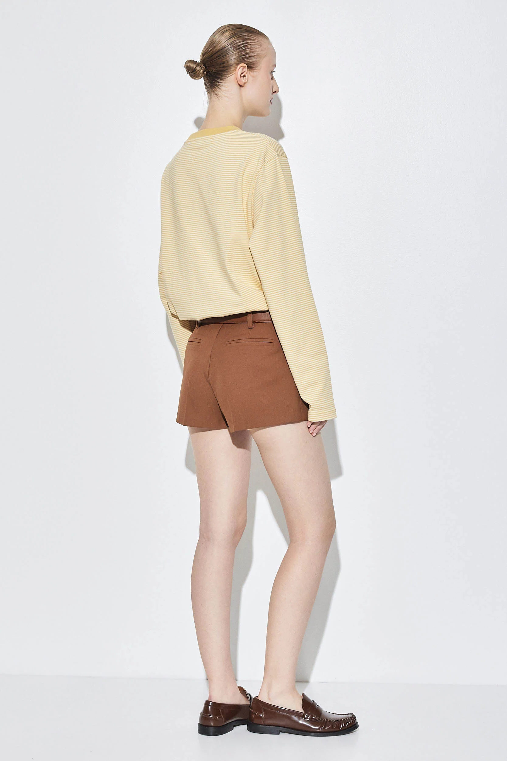Mid Waisted Tailored Daddy Shorts - Image 5