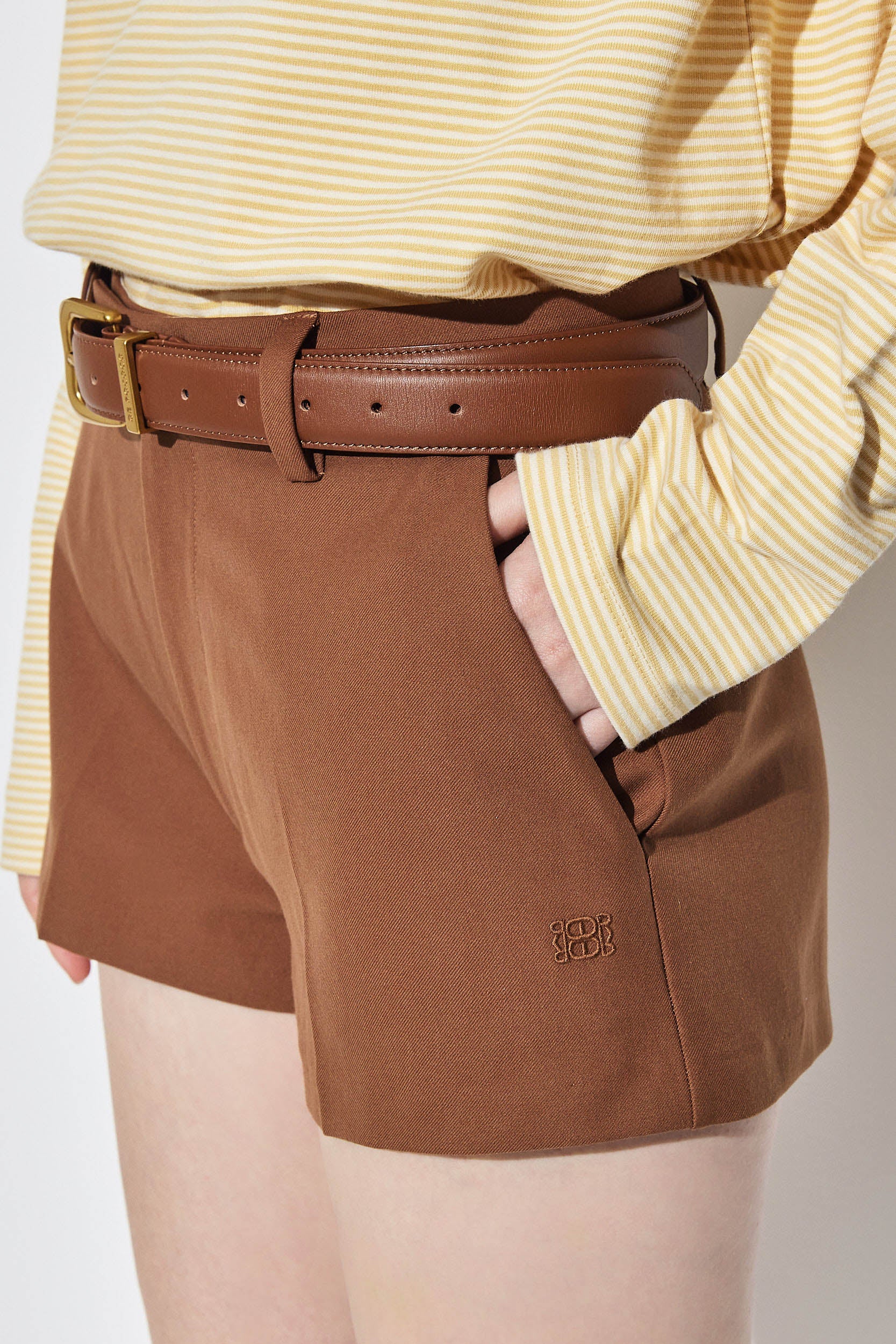 Mid Waisted Tailored Daddy Shorts - Image 6