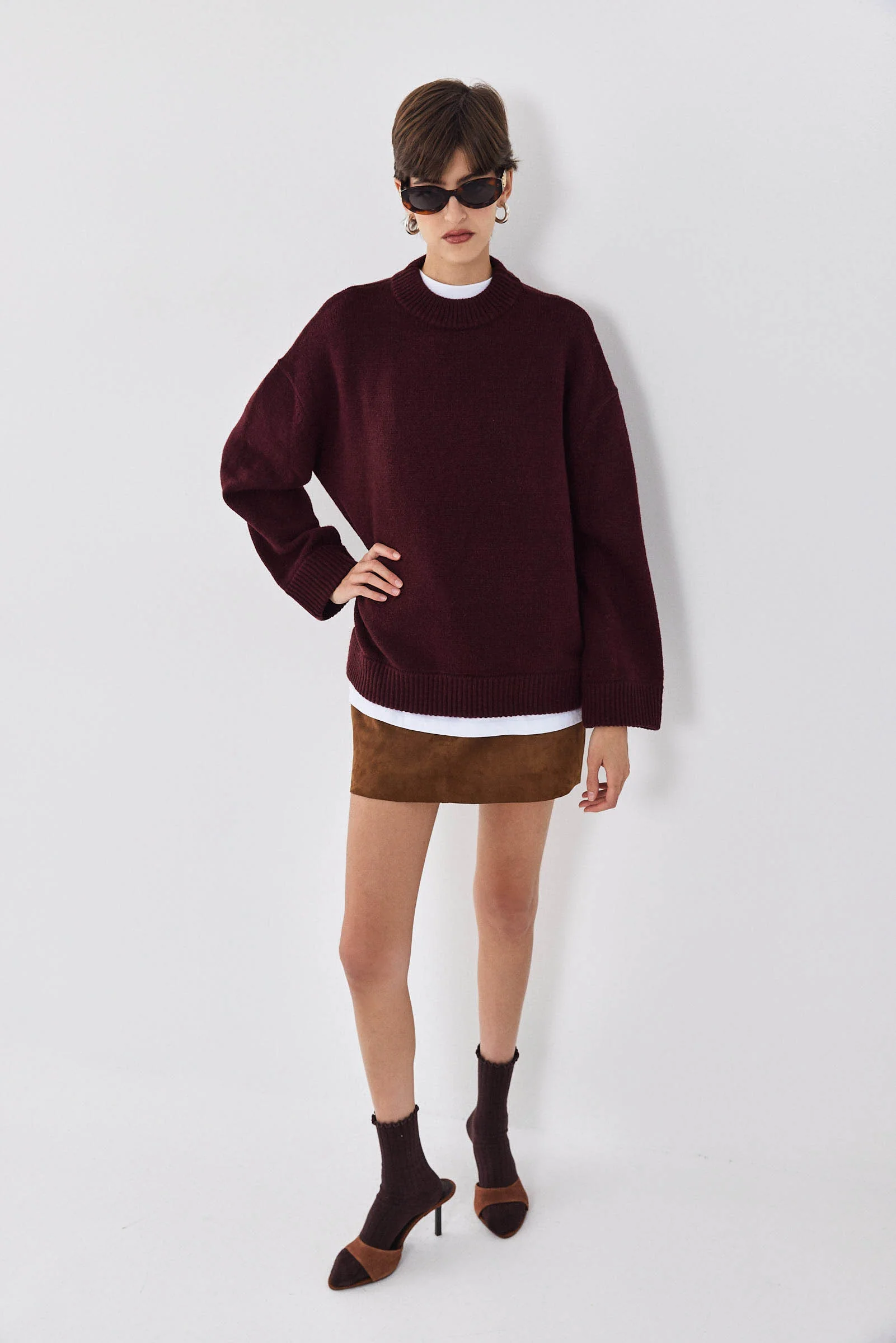 Mockneck Oversized Jumper - Image 3