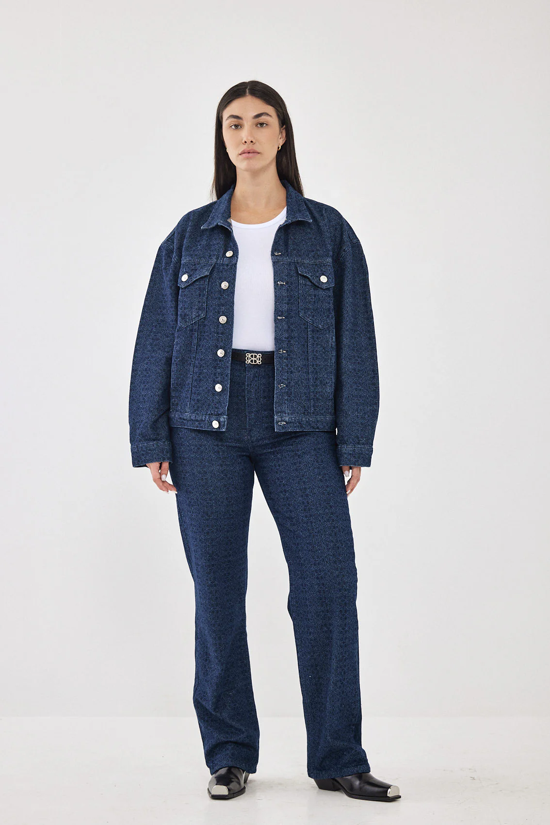 DR Monogram Denim Jacket - Image 11