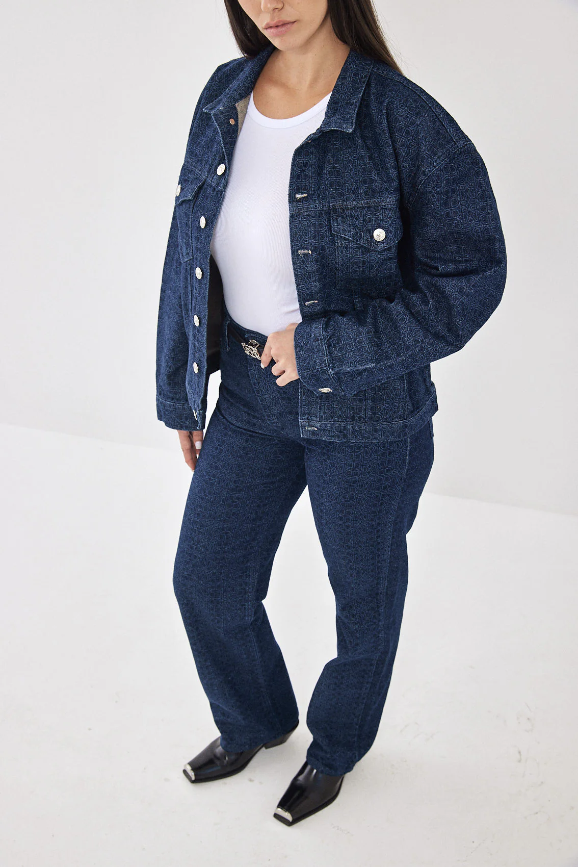 DR Monogram Denim Jacket - Image 12