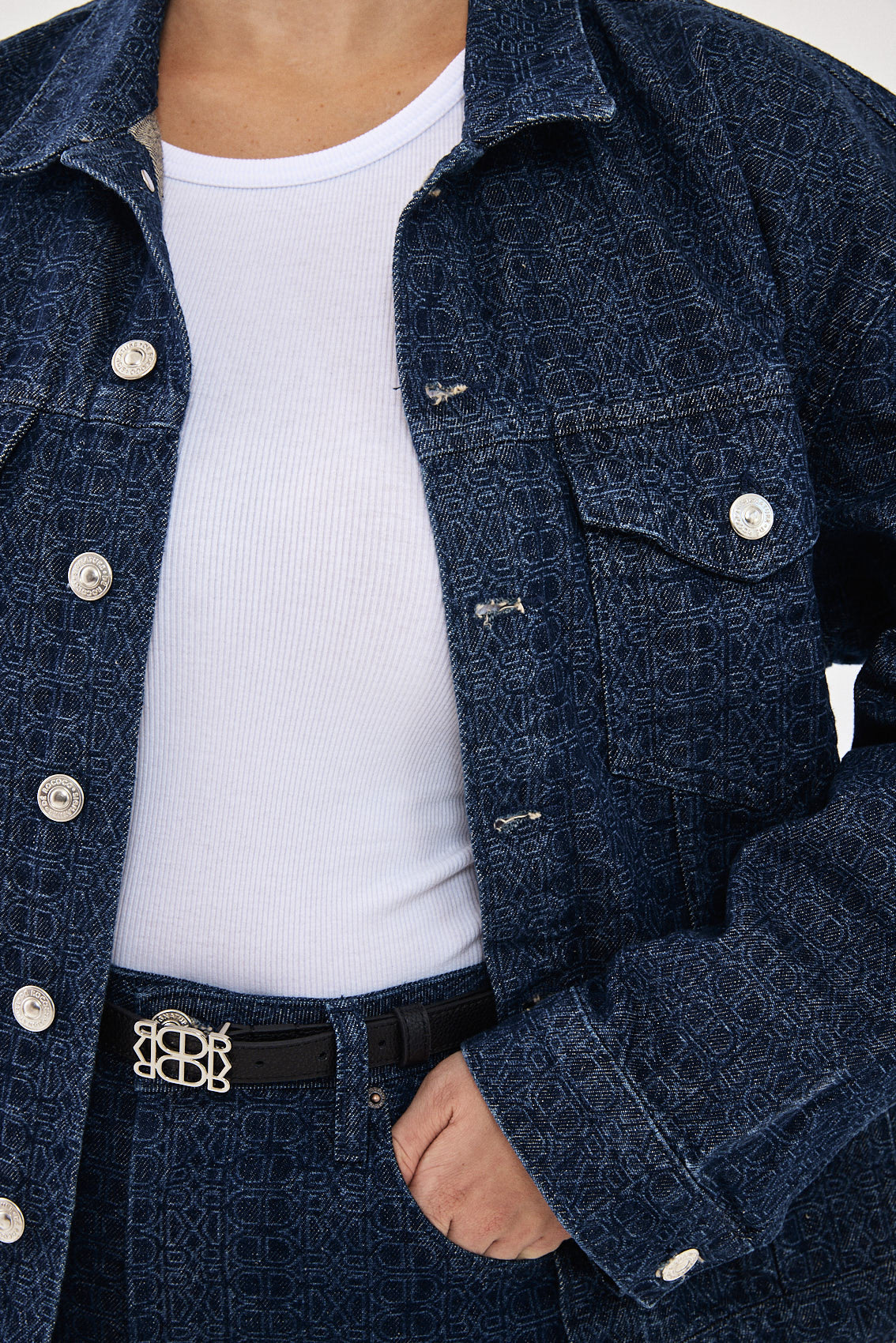 DR Monogram Denim Jacket - Image 15