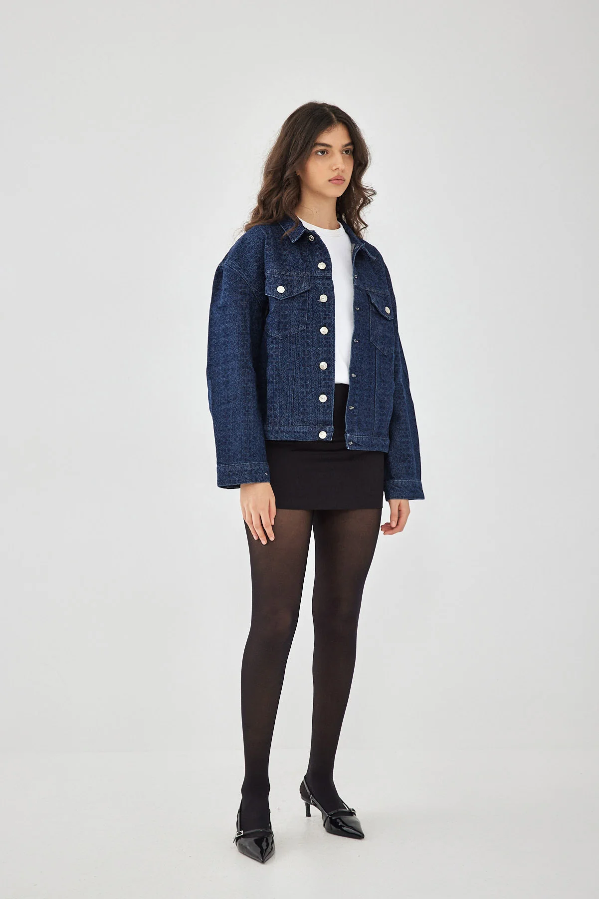 DR Monogram Denim Jacket - Image 4