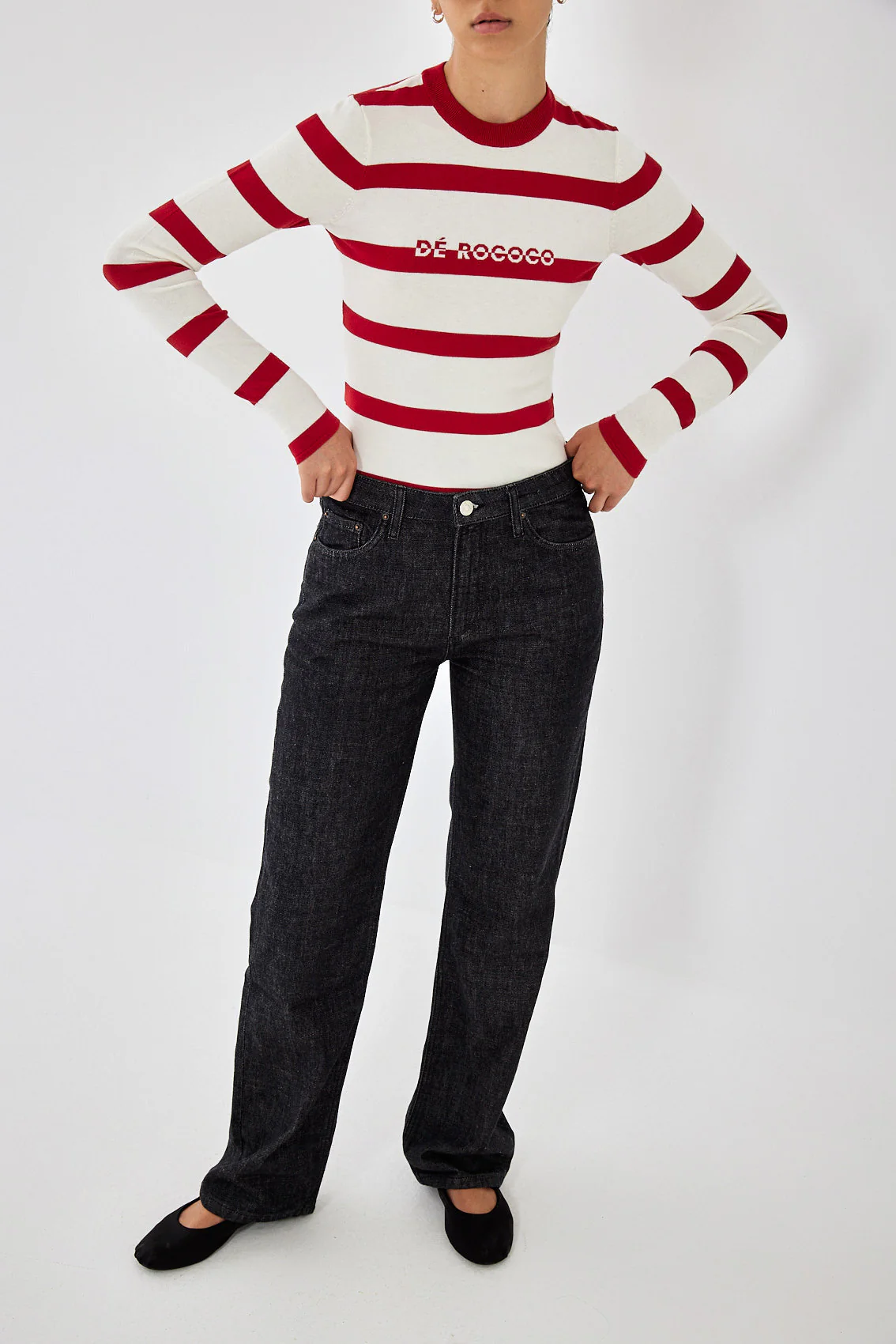 No.10| Low Rise Straight Denim - Image 3