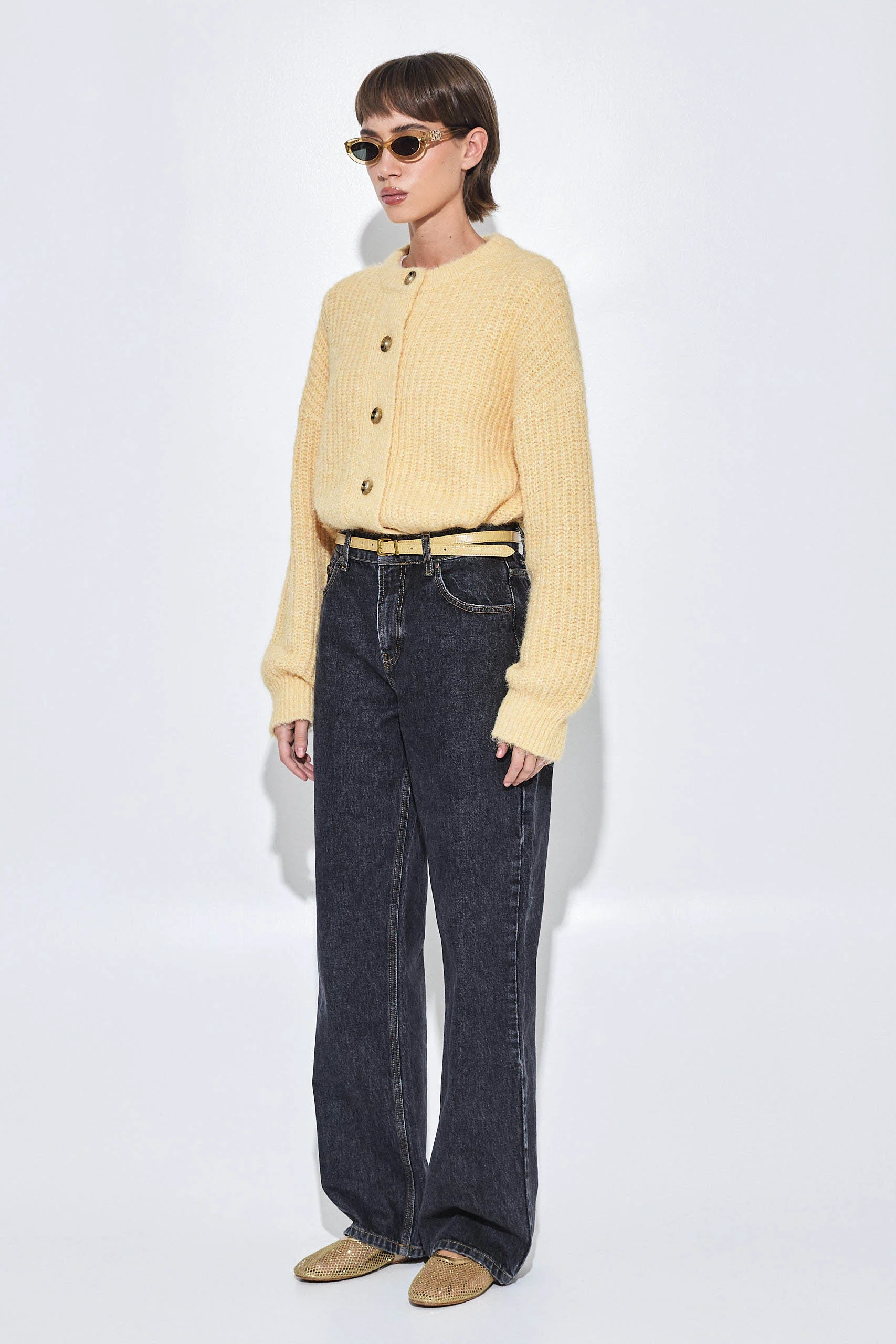 No.11| Mid Rise Full Length Baggy Denim - Image 4
