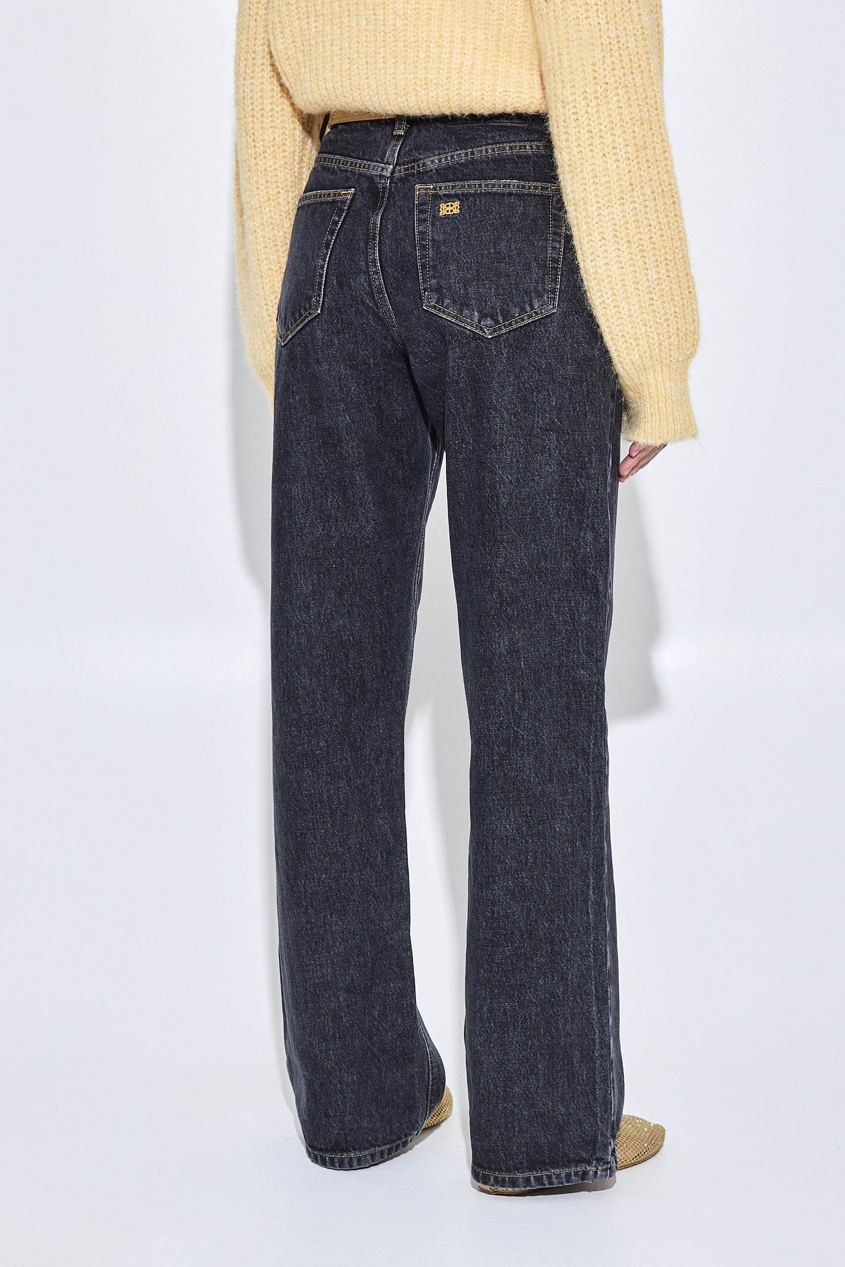 No.11| Mid Rise Full Length Baggy Denim - Image 5
