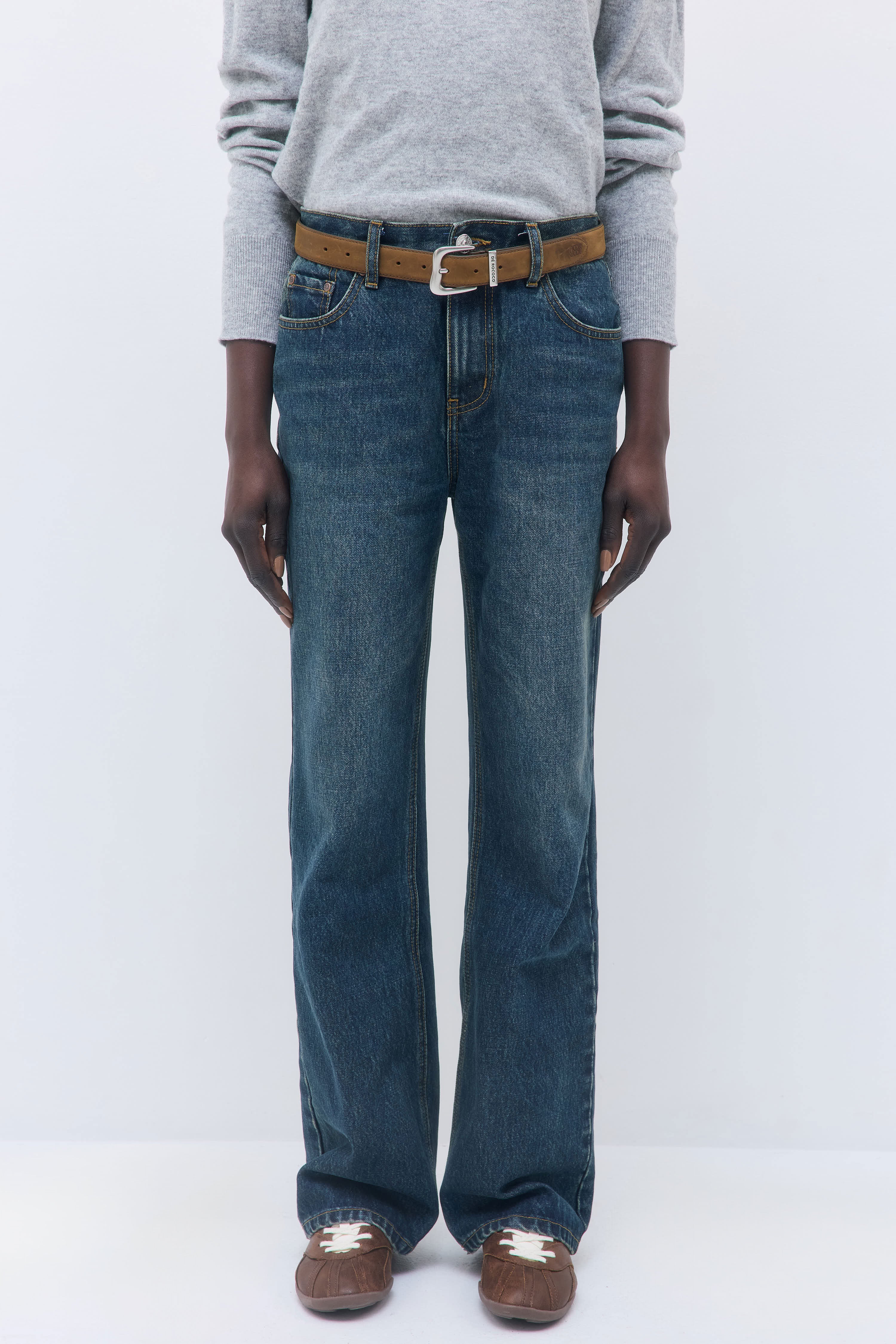 No.11| Mid Rise Full Length Baggy Denim - Image 2