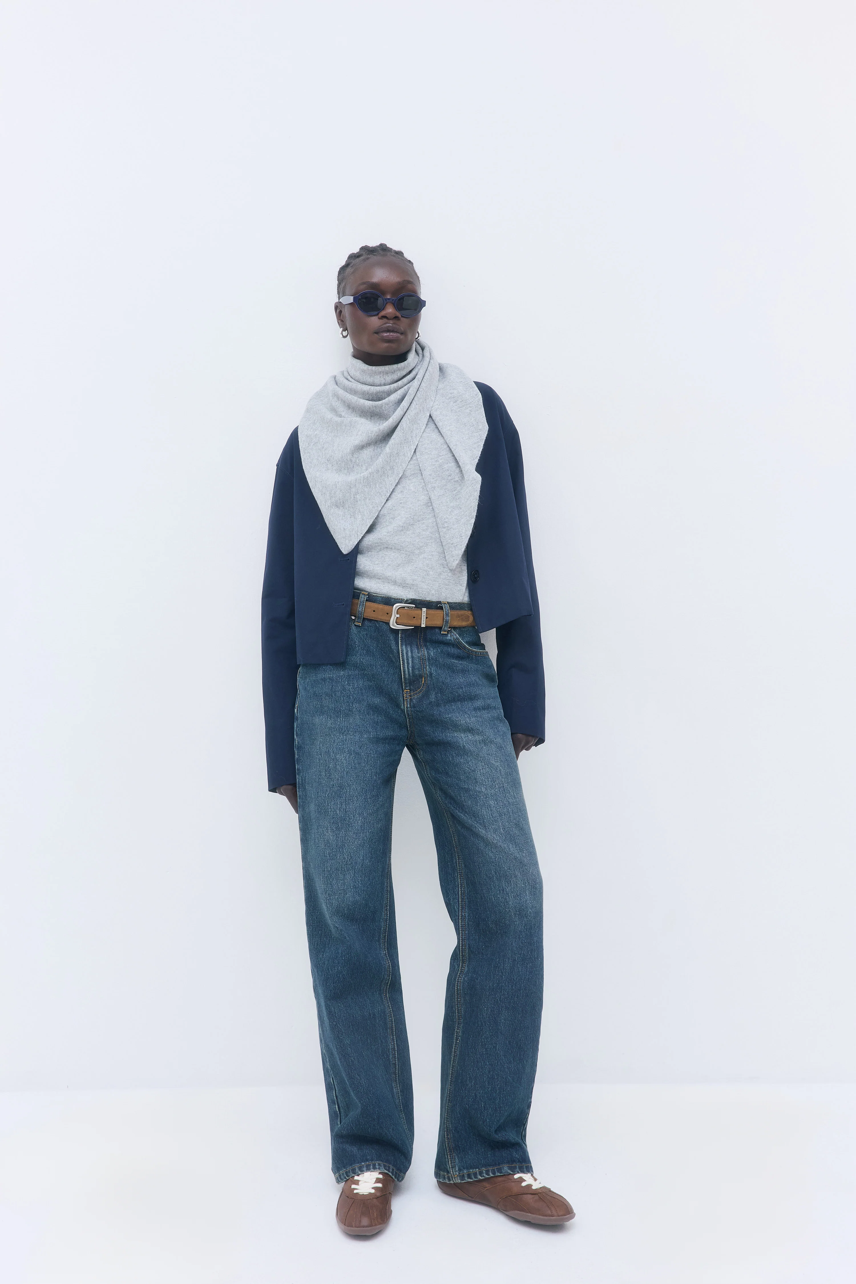 No.11| Mid Rise Full Length Baggy Denim - Image 3