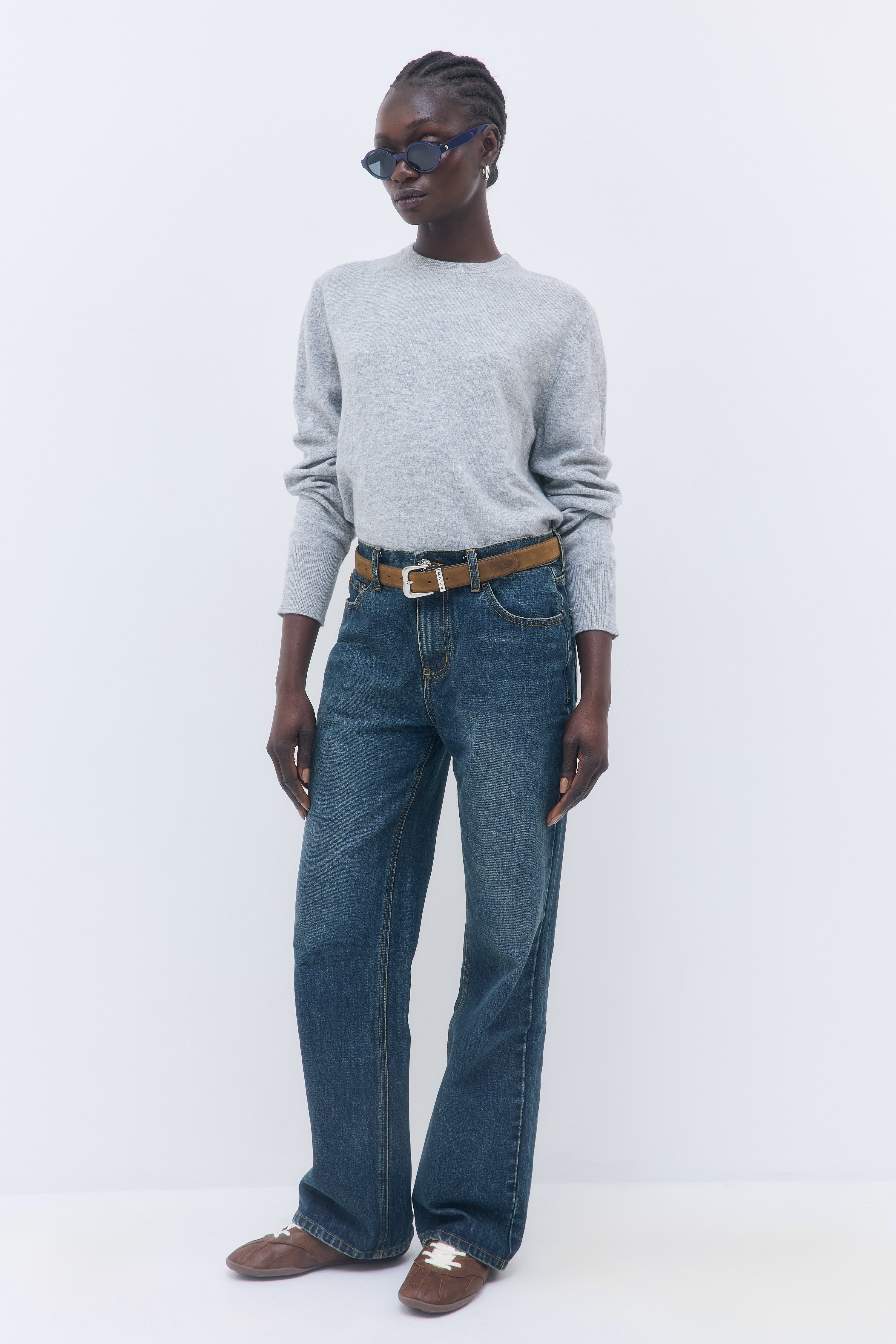 No.11| Mid Rise Full Length Baggy Denim - Image 4