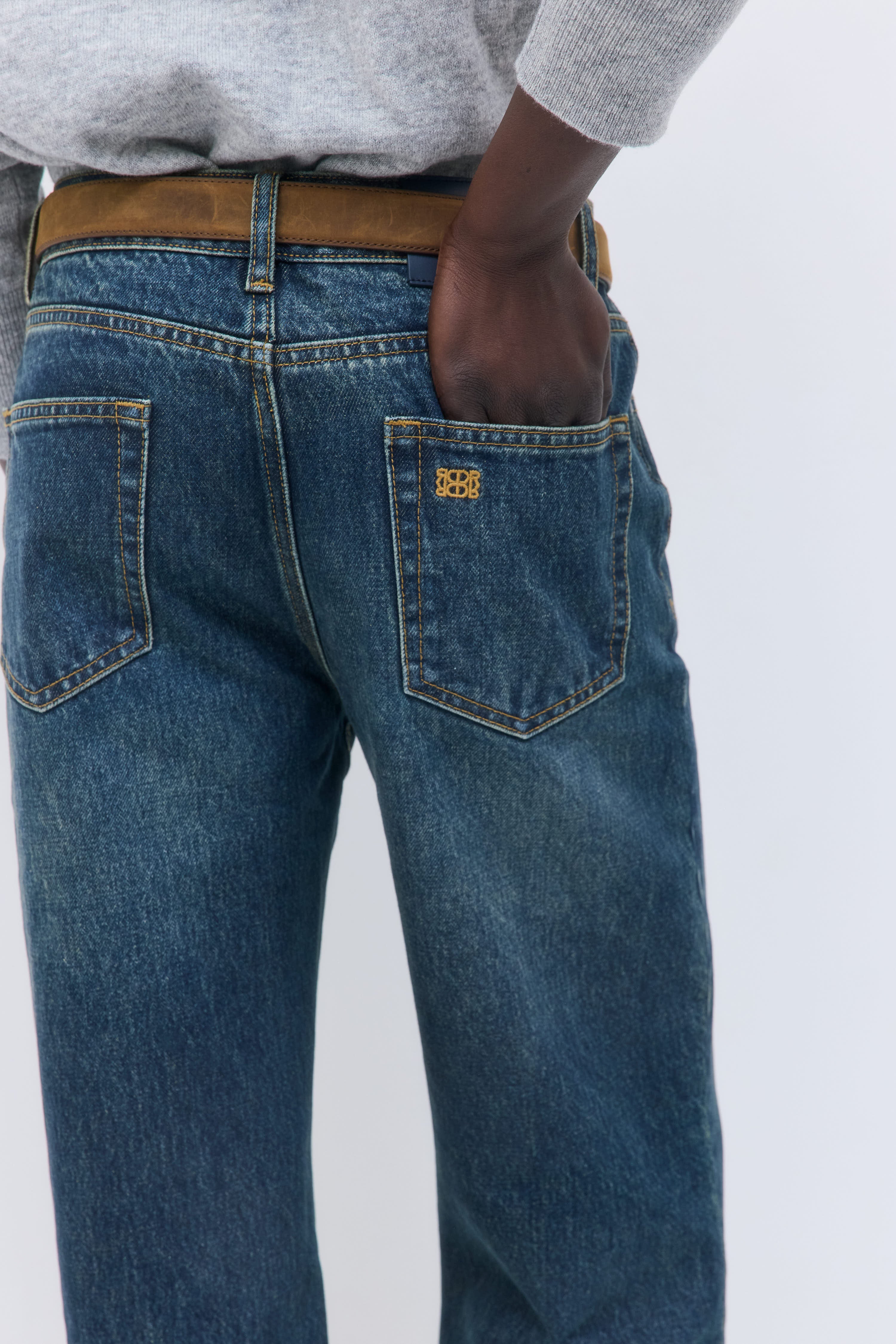 No.11| Mid Rise Full Length Baggy Denim - Image 6