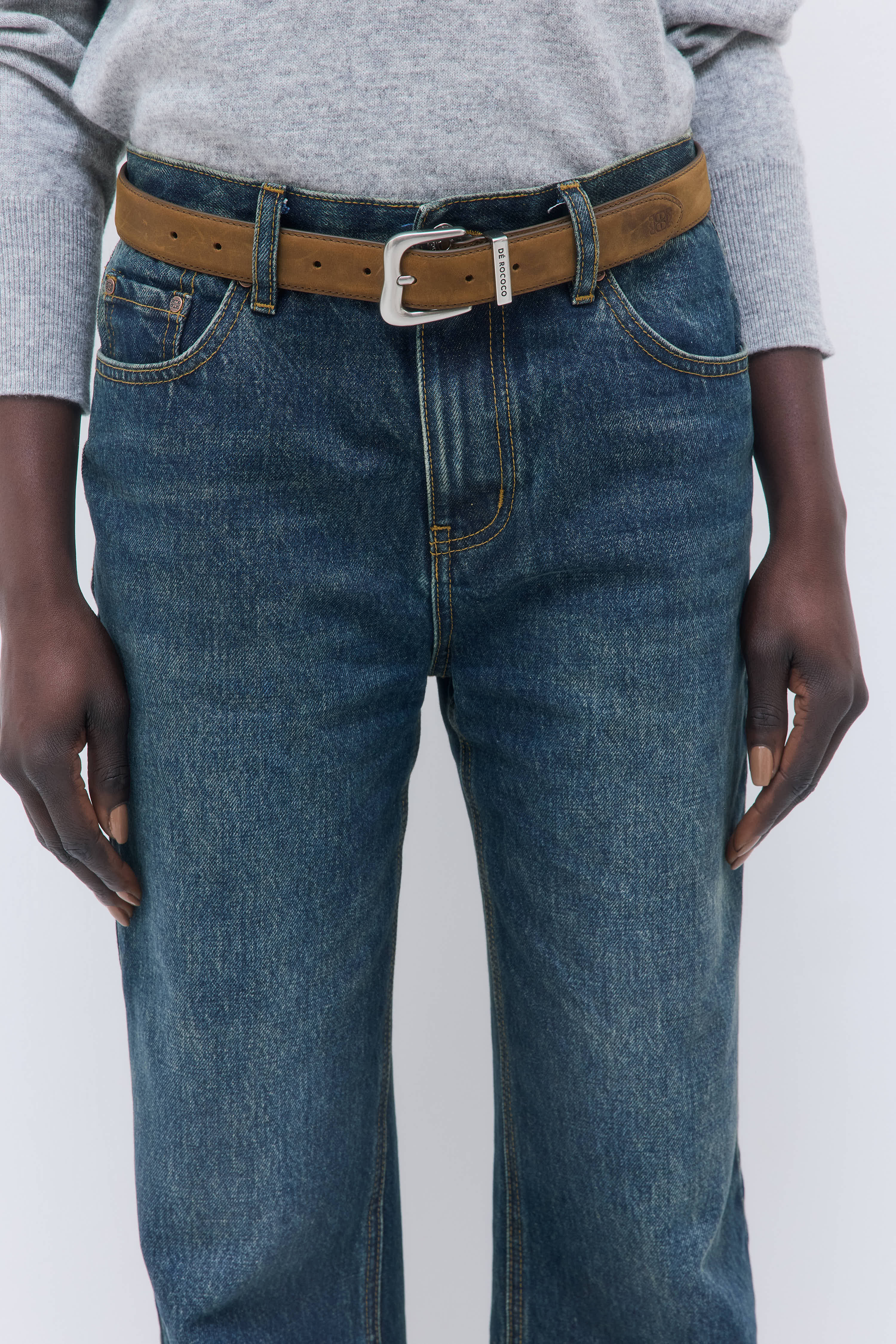 No.11| Mid Rise Full Length Baggy Denim - Image 7