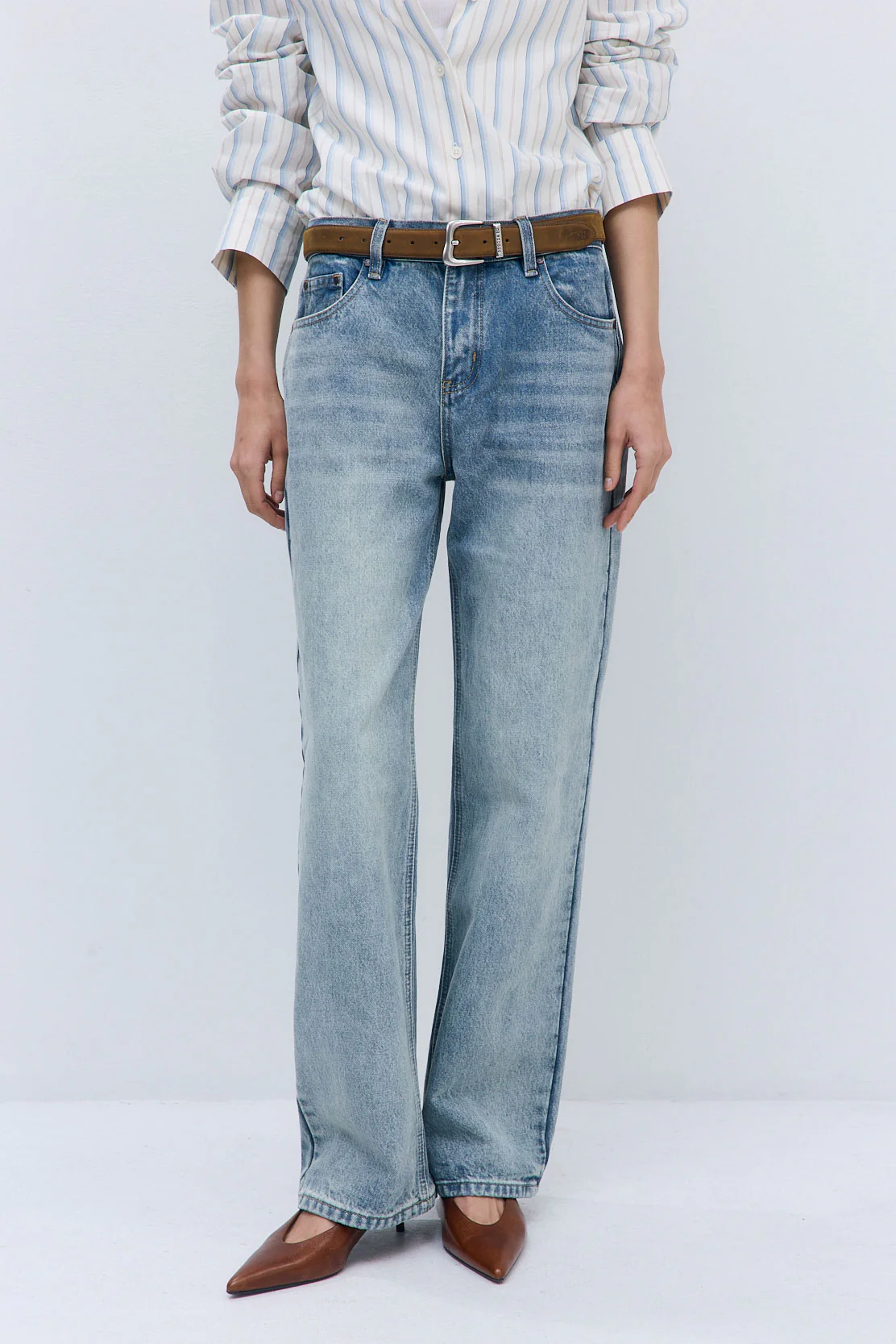 No.11| Mid Rise Full Length Baggy Denim - Image 2