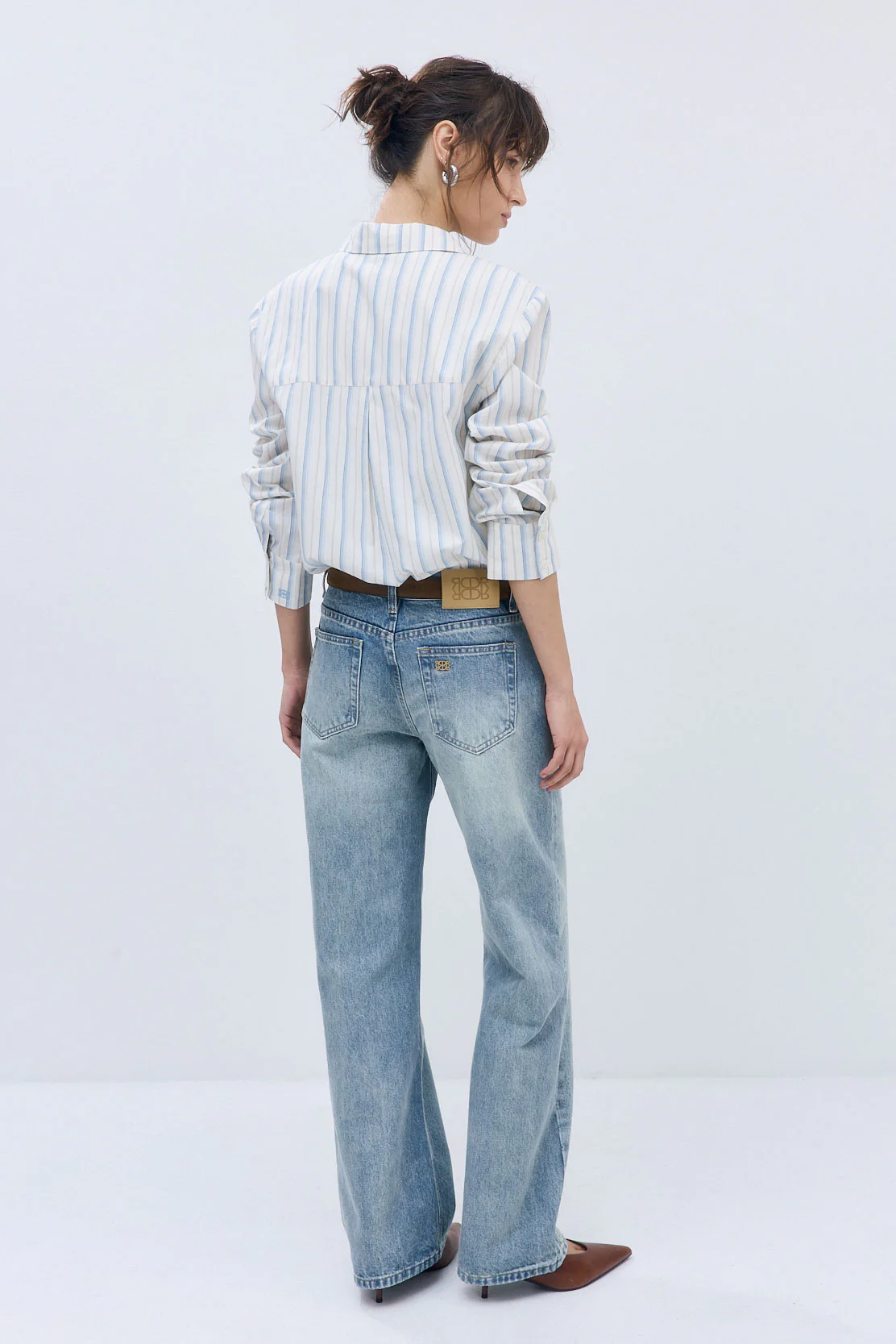 No.11| Mid Rise Full Length Baggy Denim - Image 5