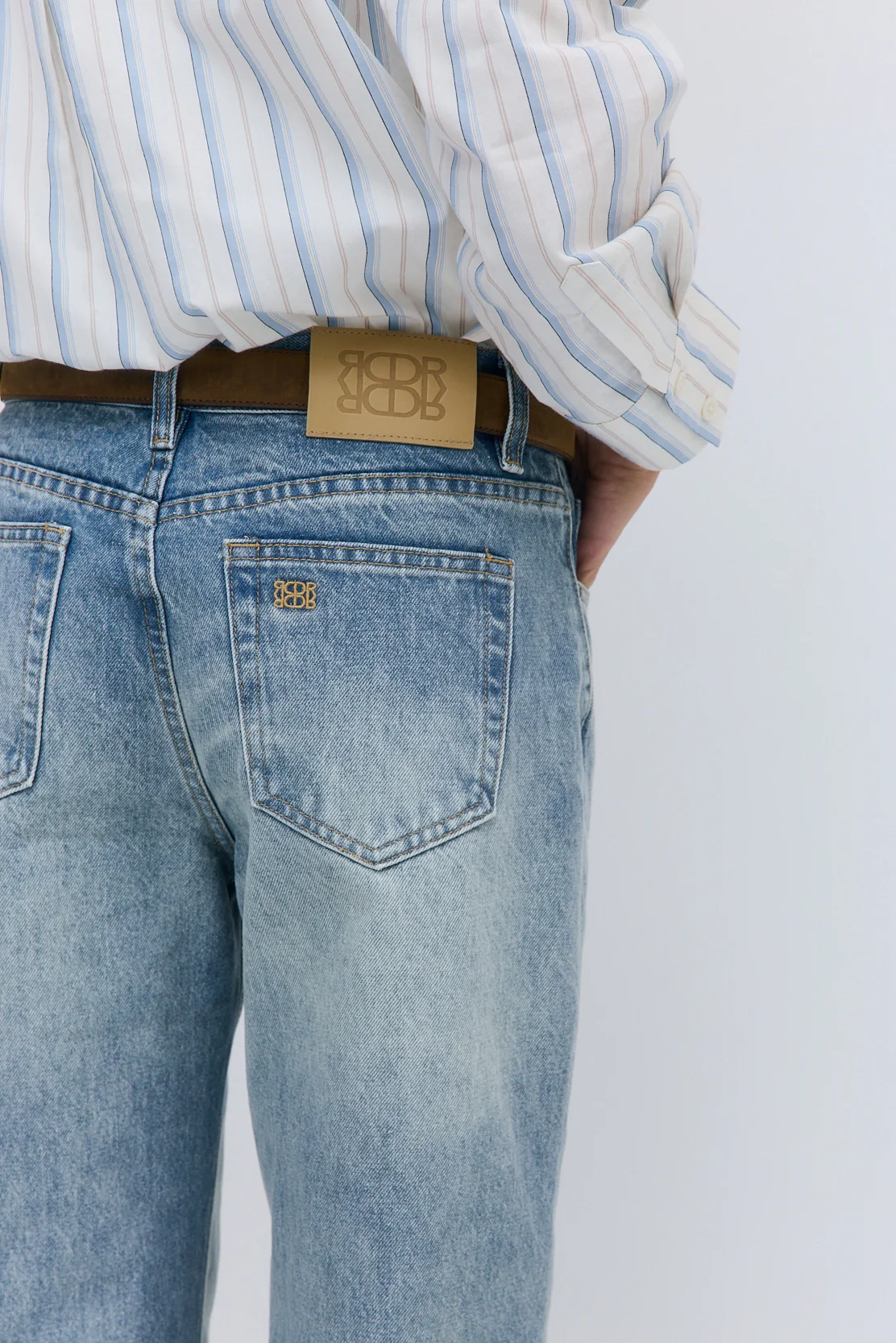 No.11| Mid Rise Full Length Baggy Denim - Image 7