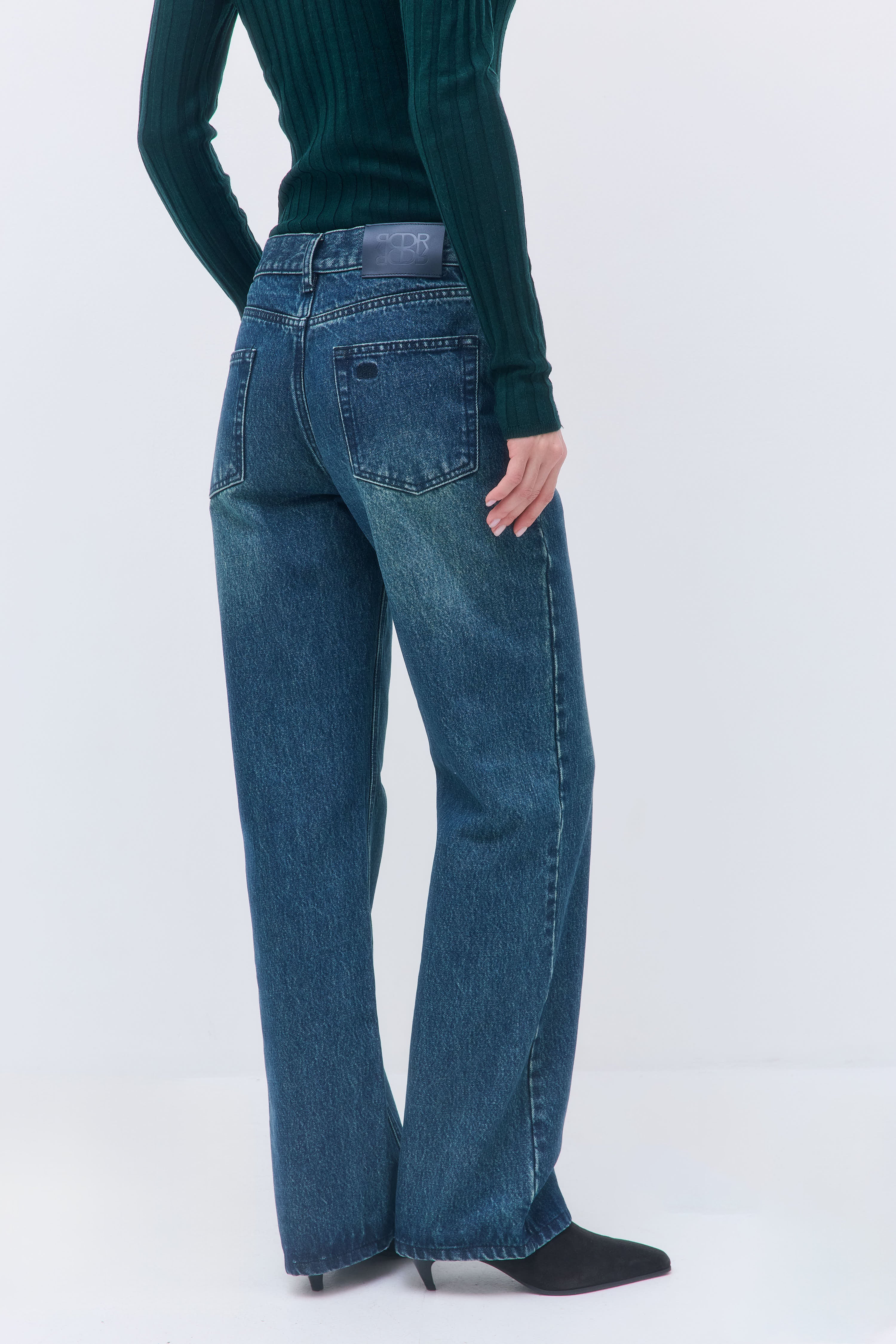 No.11| Mid Rise Full Length Baggy Denim - Image 5