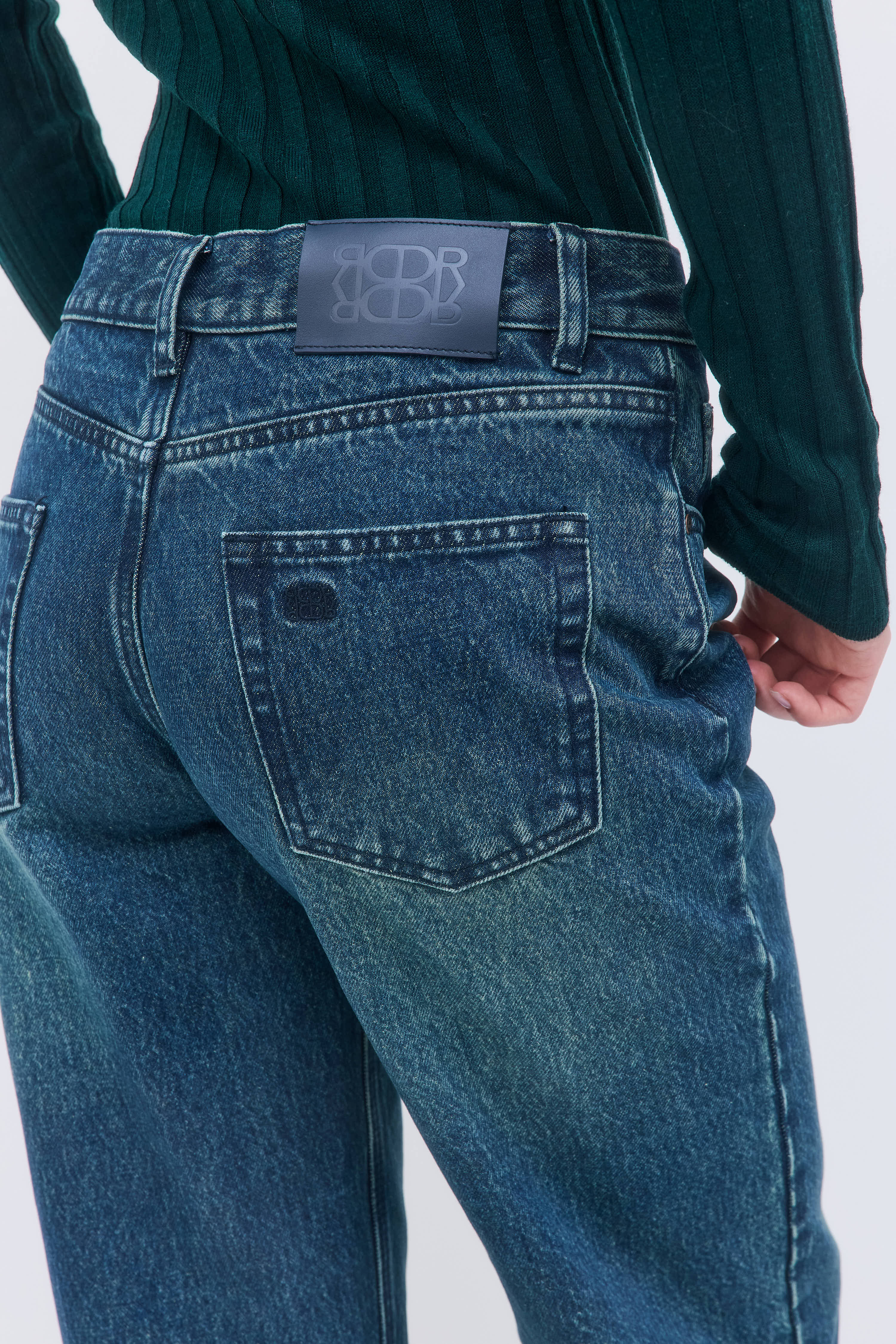 No.11| Mid Rise Full Length Baggy Denim - Image 6