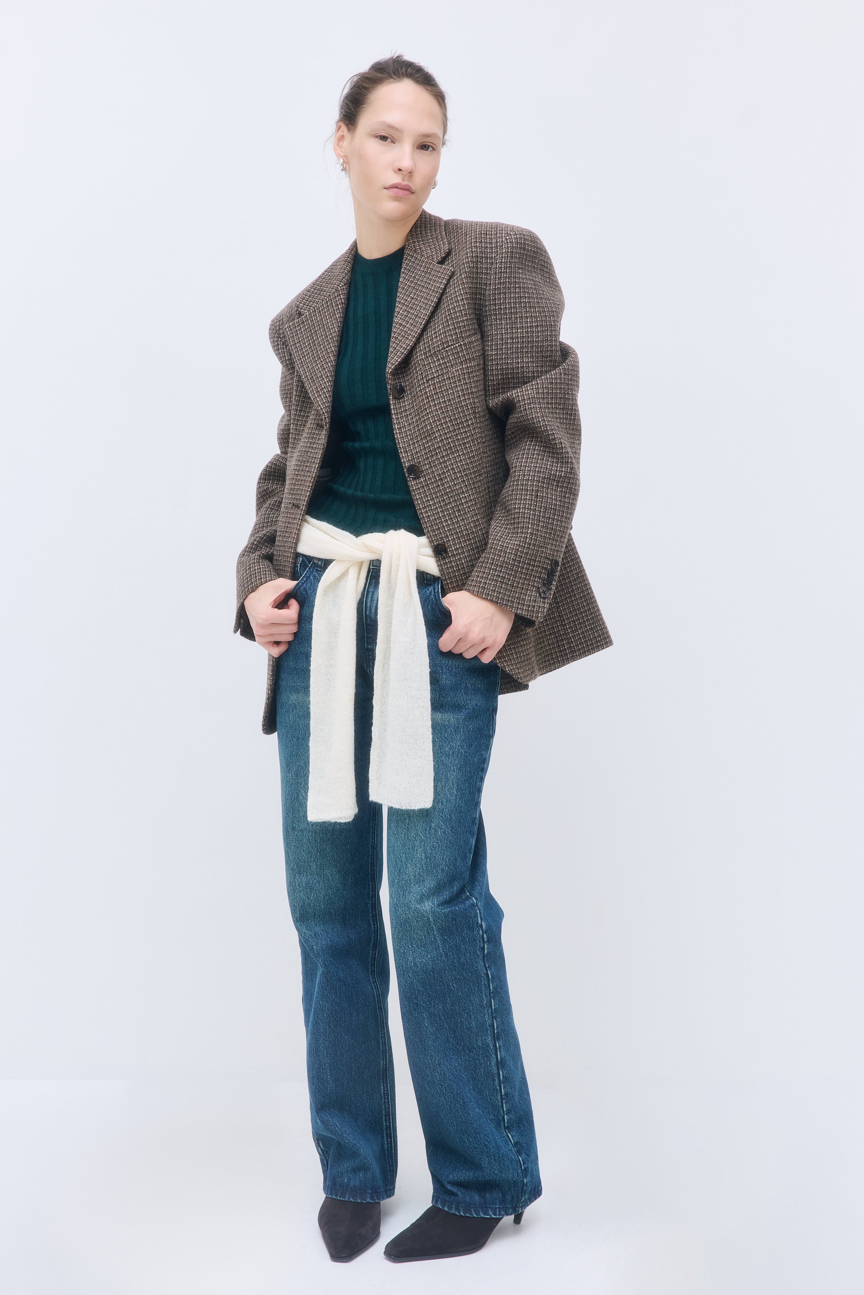 No.11| Mid Rise Full Length Baggy Denim - Image 8