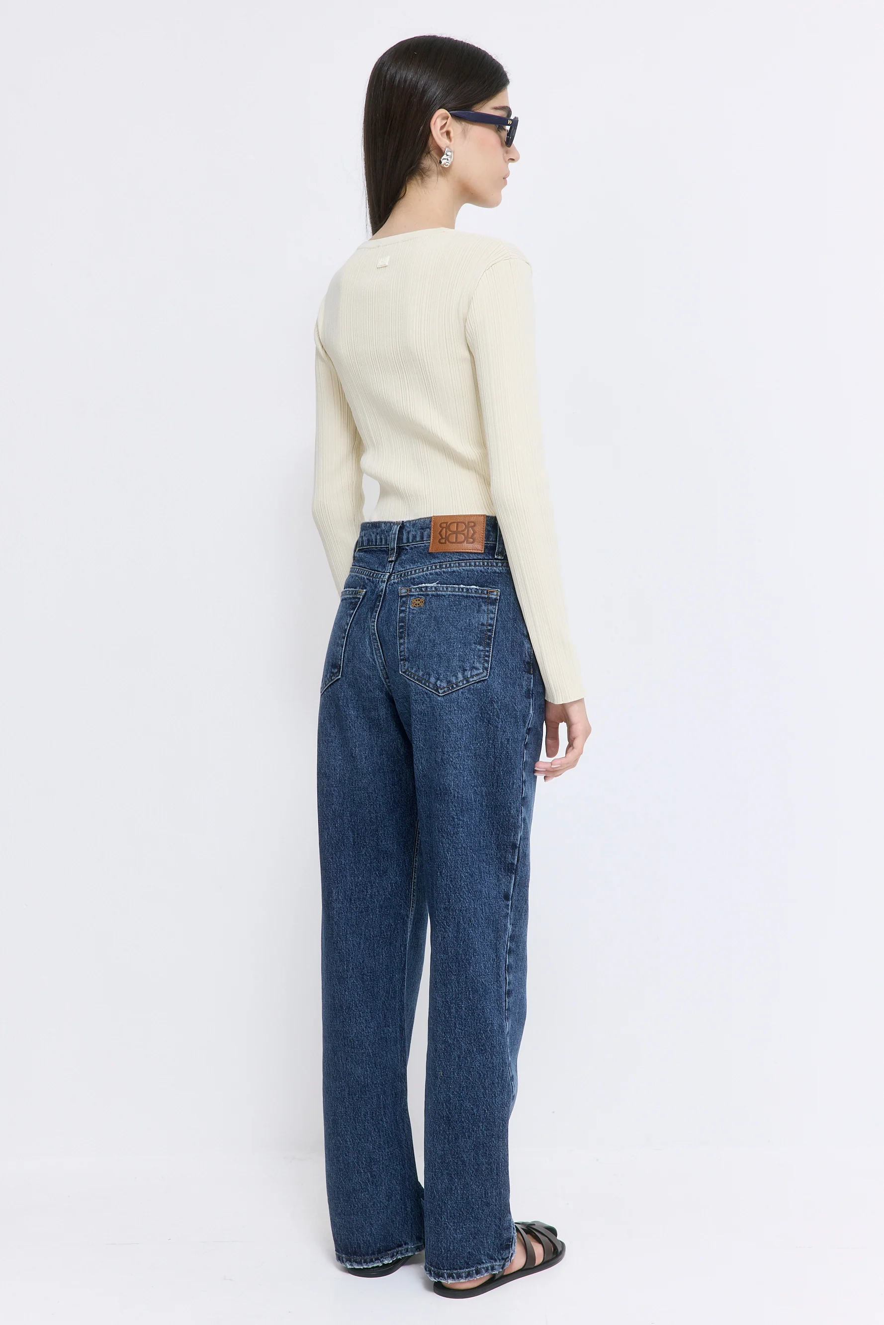 No.11| Mid Rise Full Length Baggy Denim - Image 5