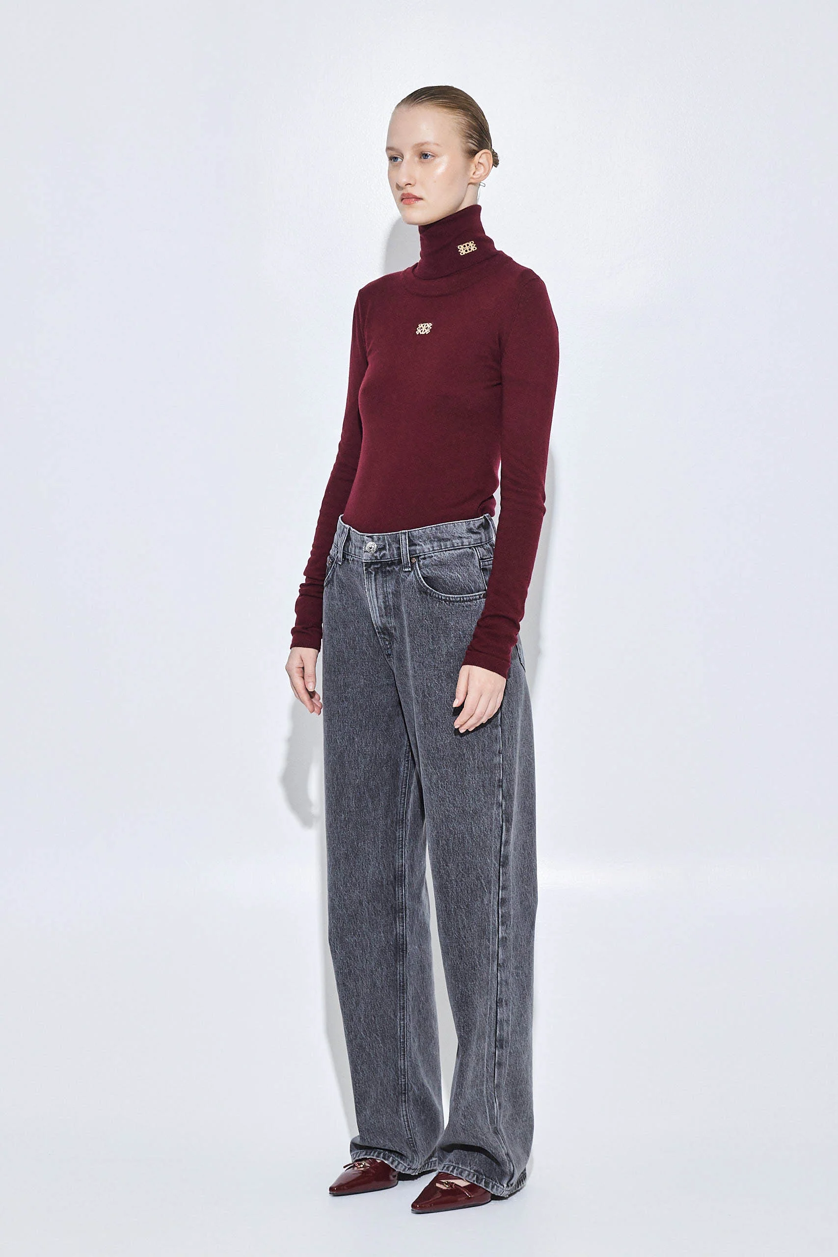 No.11| Mid Rise Full Length Baggy Denim - Image 4