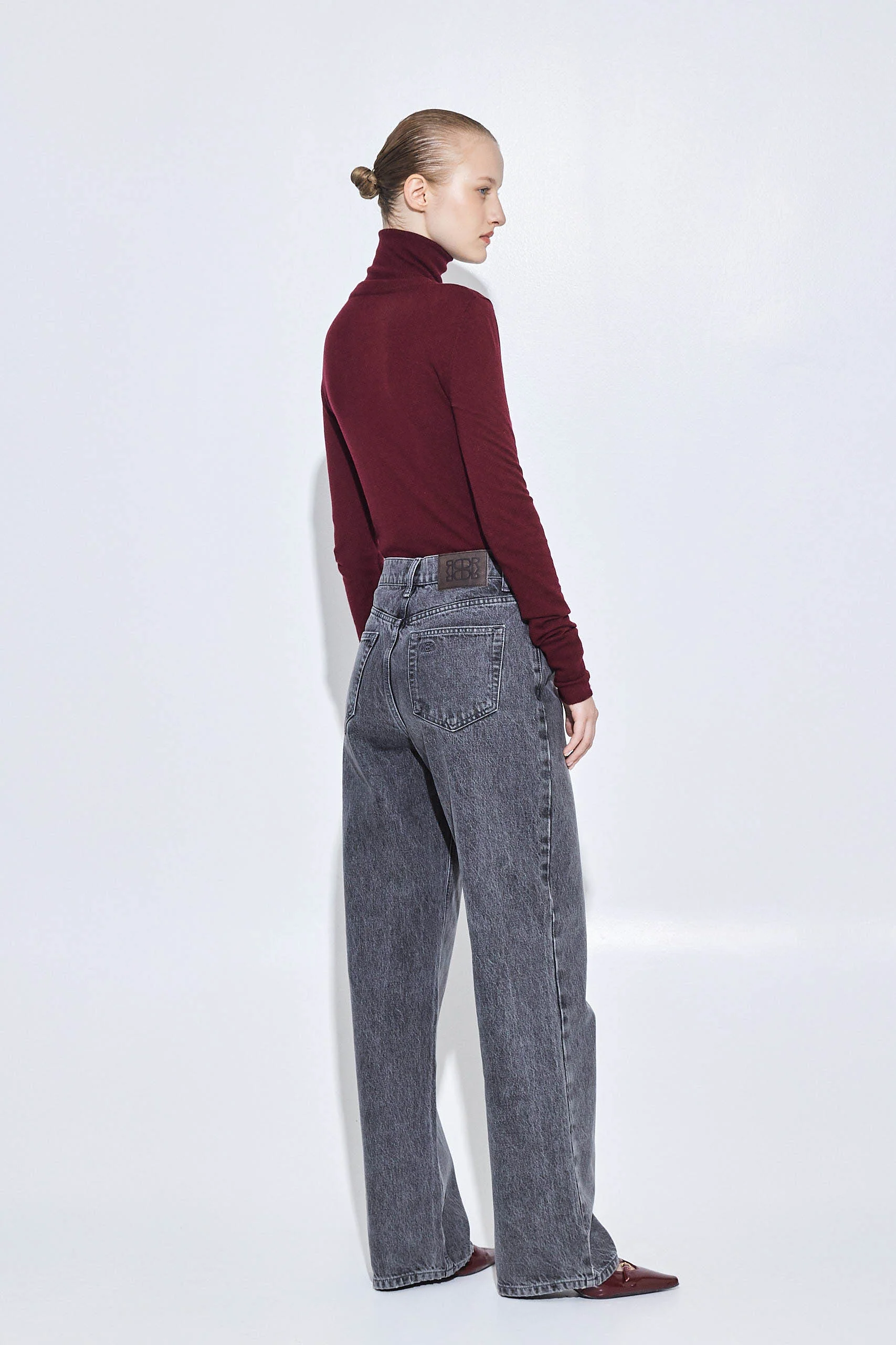No.11| Mid Rise Full Length Baggy Denim - Image 5