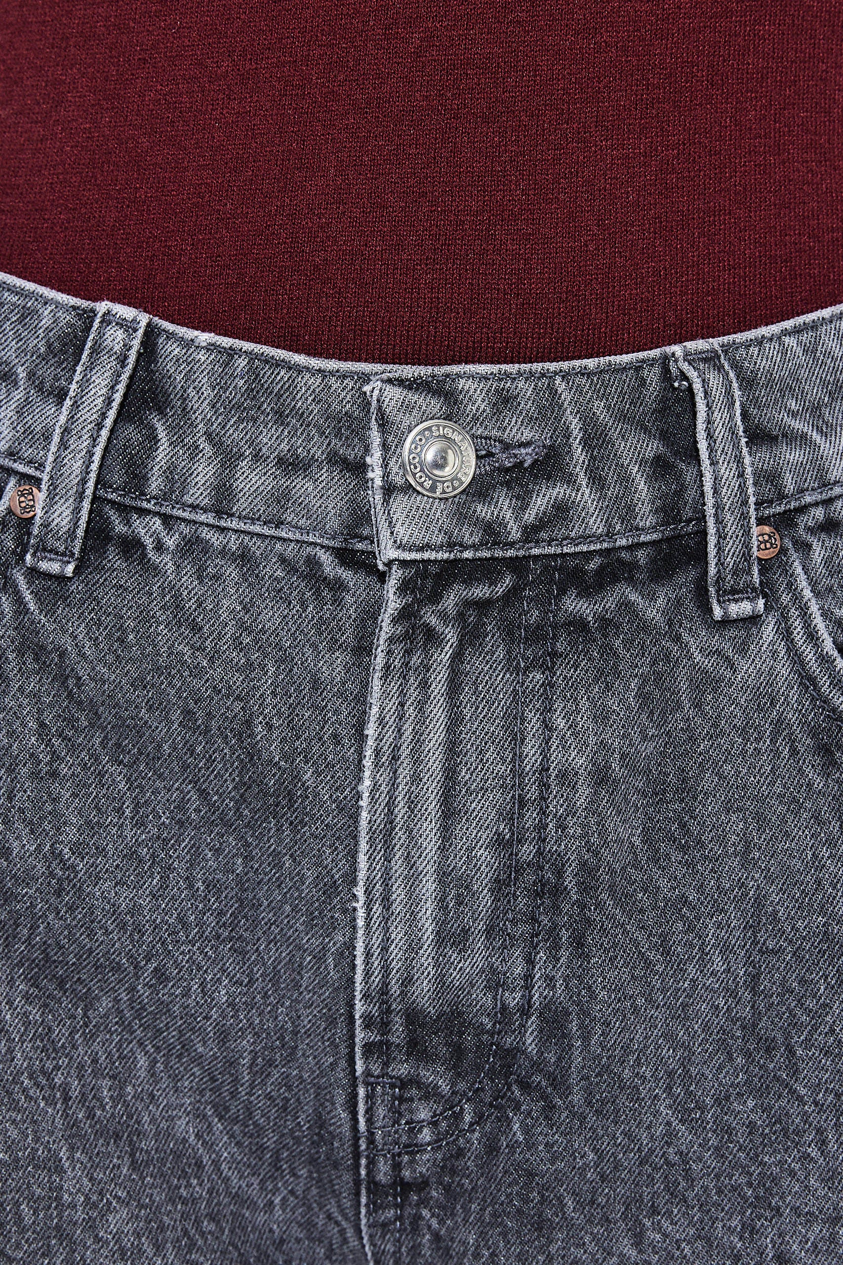 No.11| Mid Rise Full Length Baggy Denim - Image 7