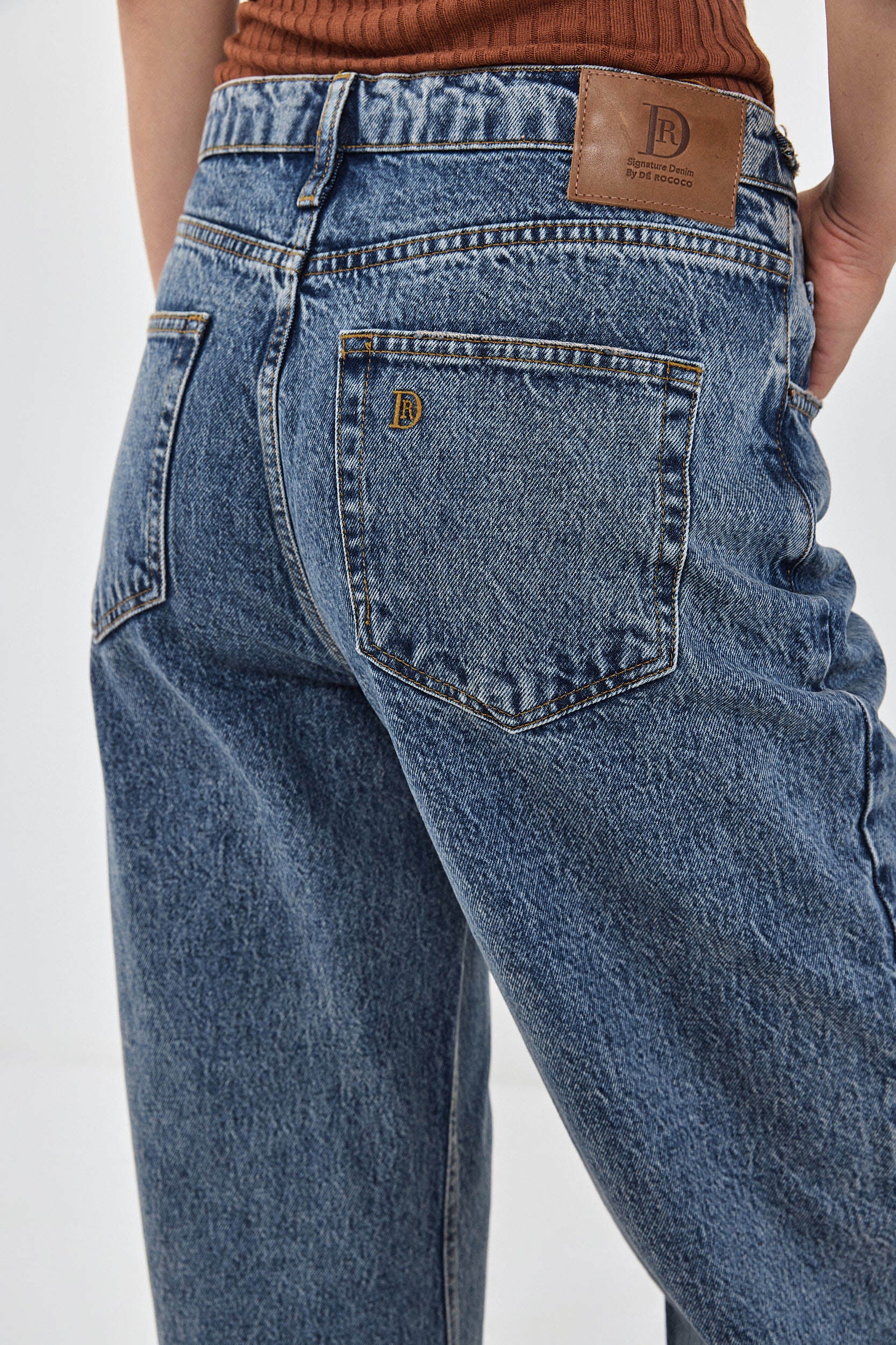 No.11| Mid Rise Full Length Baggy Denim - Image 7